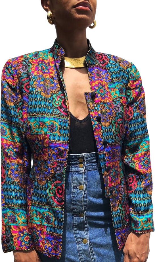 Vintage Papel Silk Jacket by Adrianna Papell Shop THRILLING