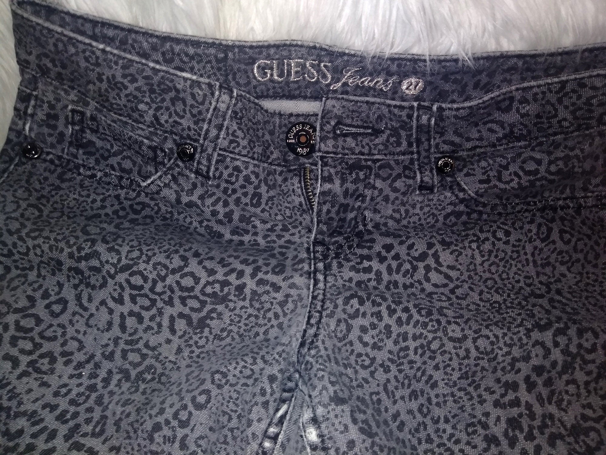 Vintage Animal Print Skinny Jeans by Guess | Shop THRILLING