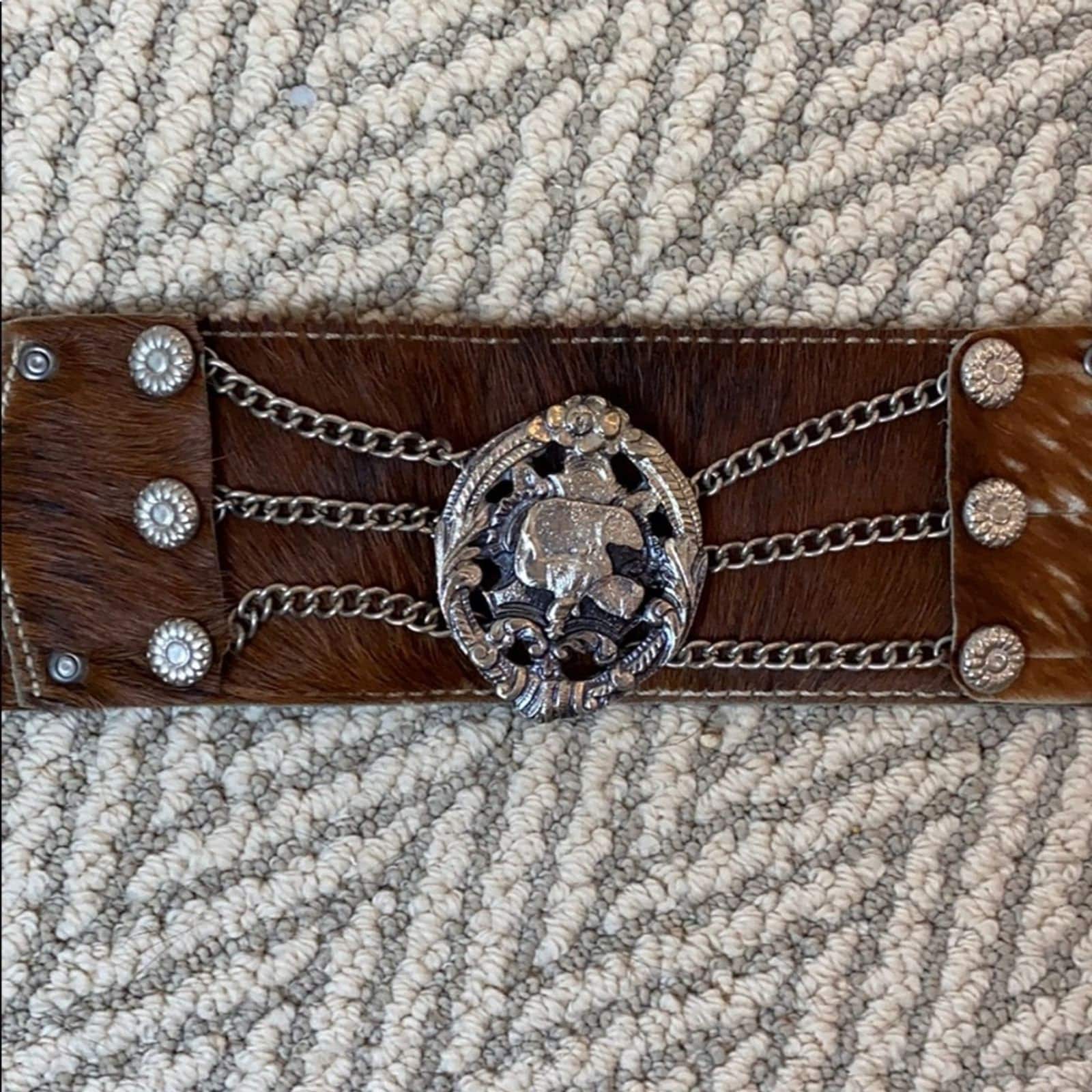 Jérôme Dreyfuss Ceinture Gaucho - Cuir Suédé Noir