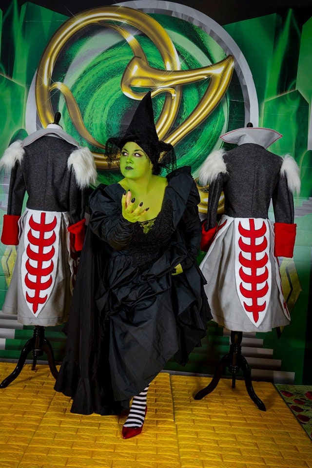 Vintage Wicked Witch of The West Guard Felt and Faux Fur Costume Jacket ...