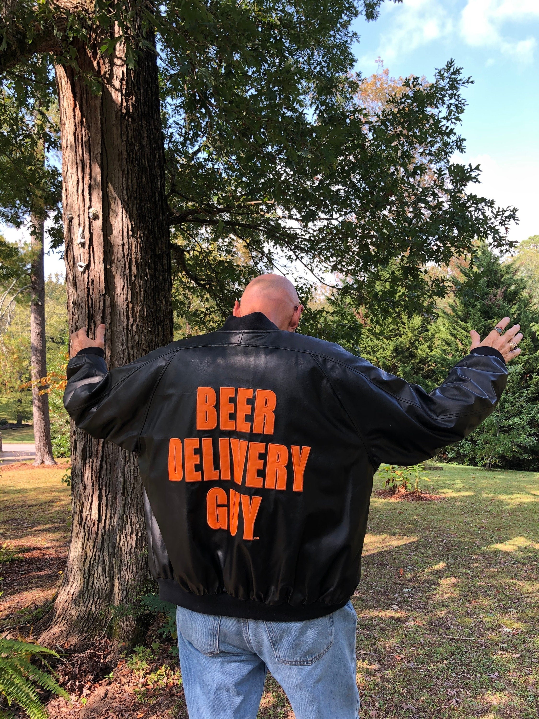 Vintage Beer Delivery Guyjacket Shop THRILLING