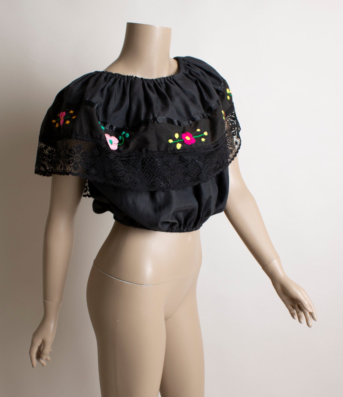Floral Embroidered Ots Blouse main image 1