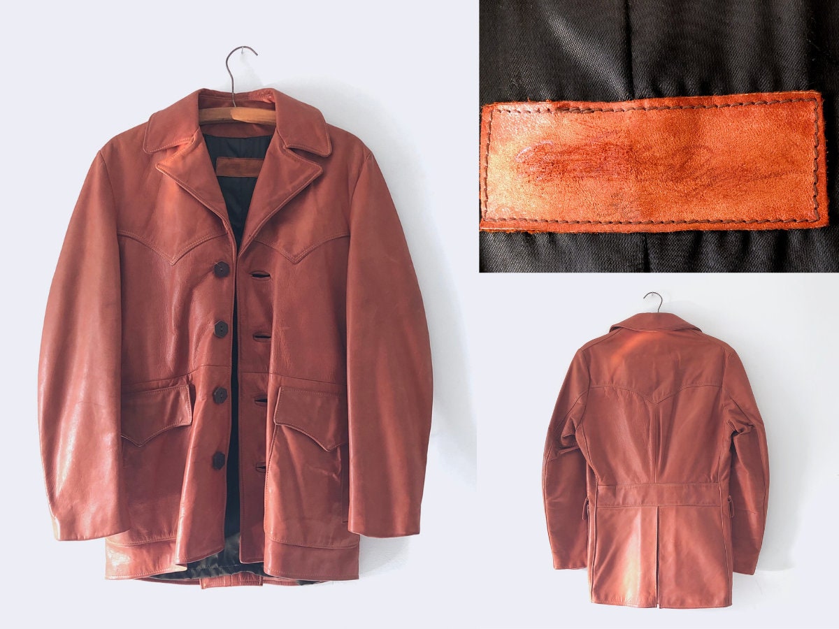 walter dyer leather jacket 70's East-