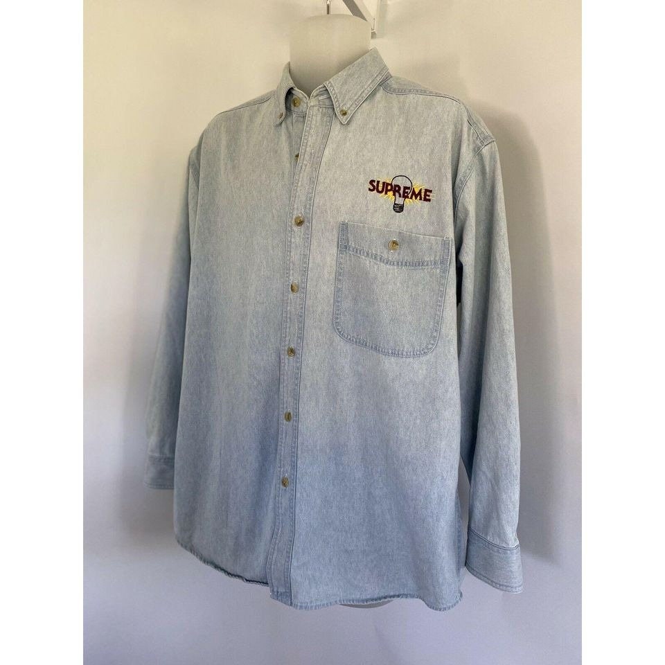 Vintage Men's Real Good Denim by All Sport Denim Shirt Supreme