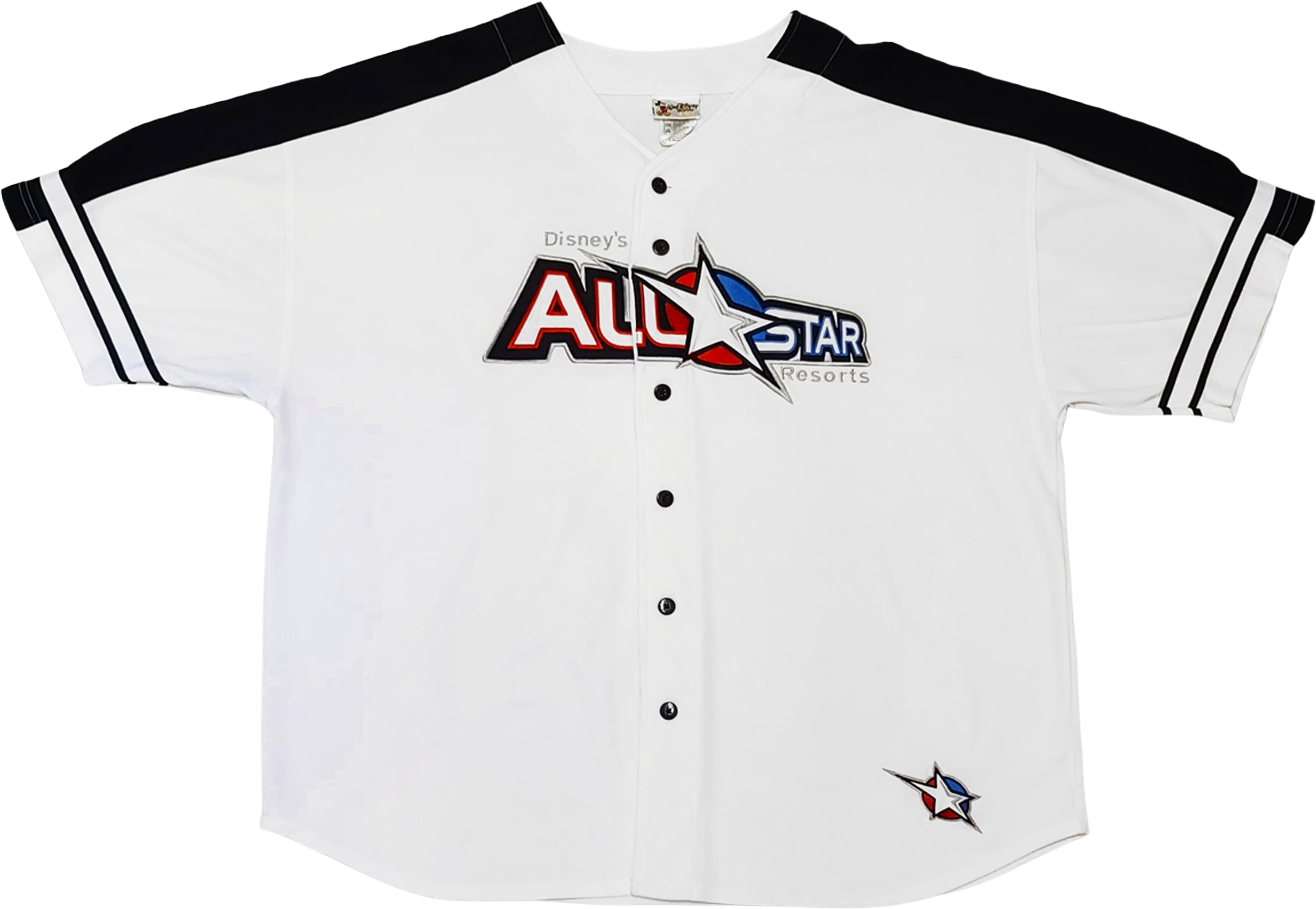 Disney Vintage All Star Baseball Jersey Stitched White 