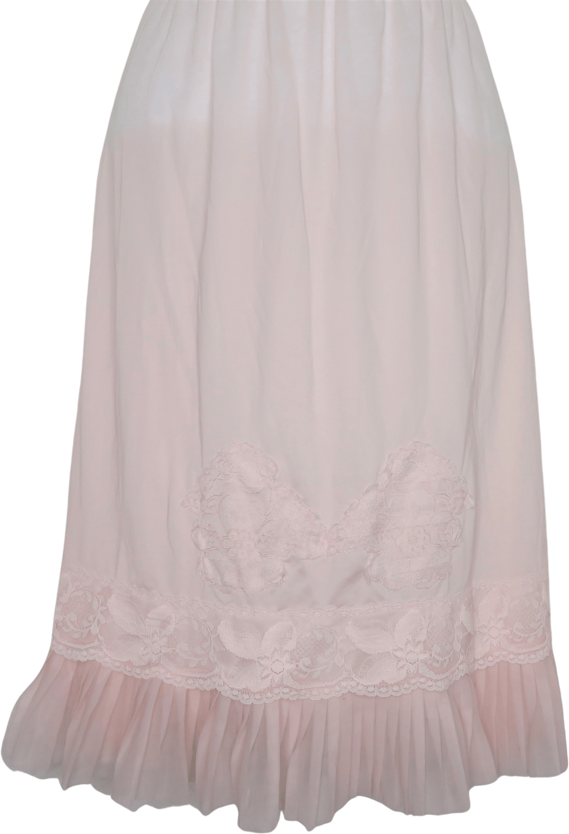 Vintage 60’s Pink Pleated Half Slip by Nani Flower Shop THRILLING