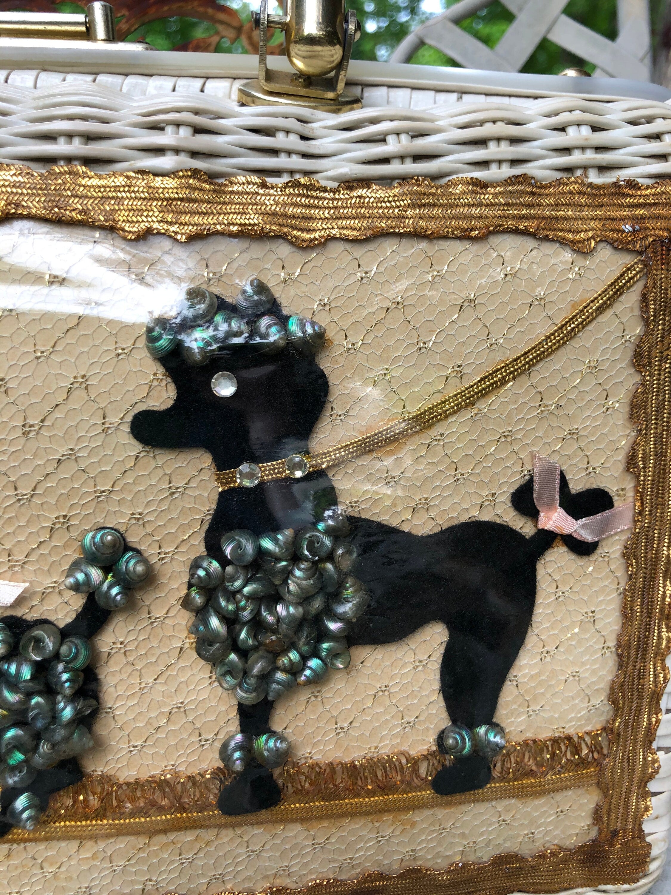 Vintage cheap poodle purse