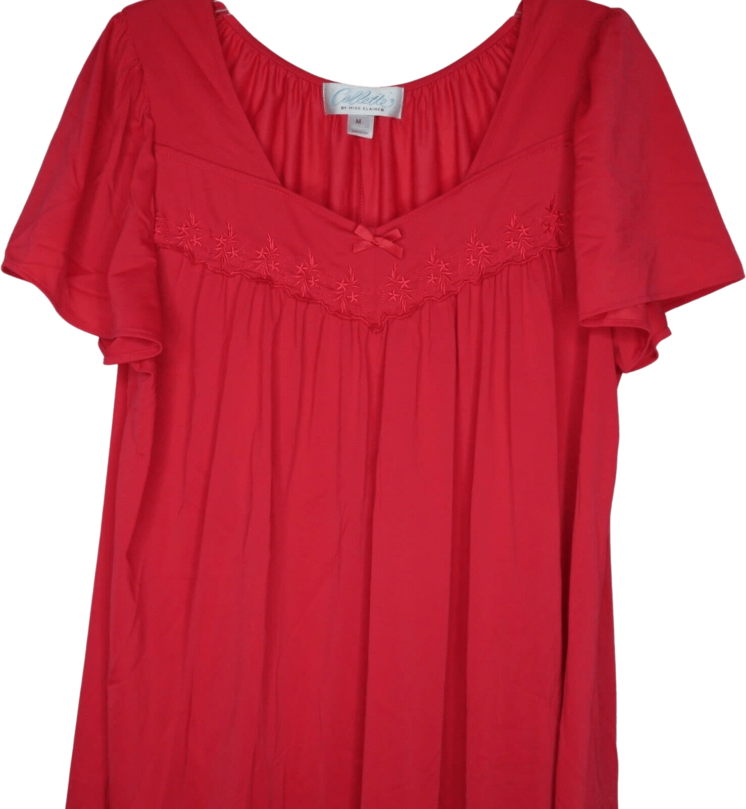 Vintage Miss Elaine Red Nightgown by Miss Elaine Collette Shop THRILLING