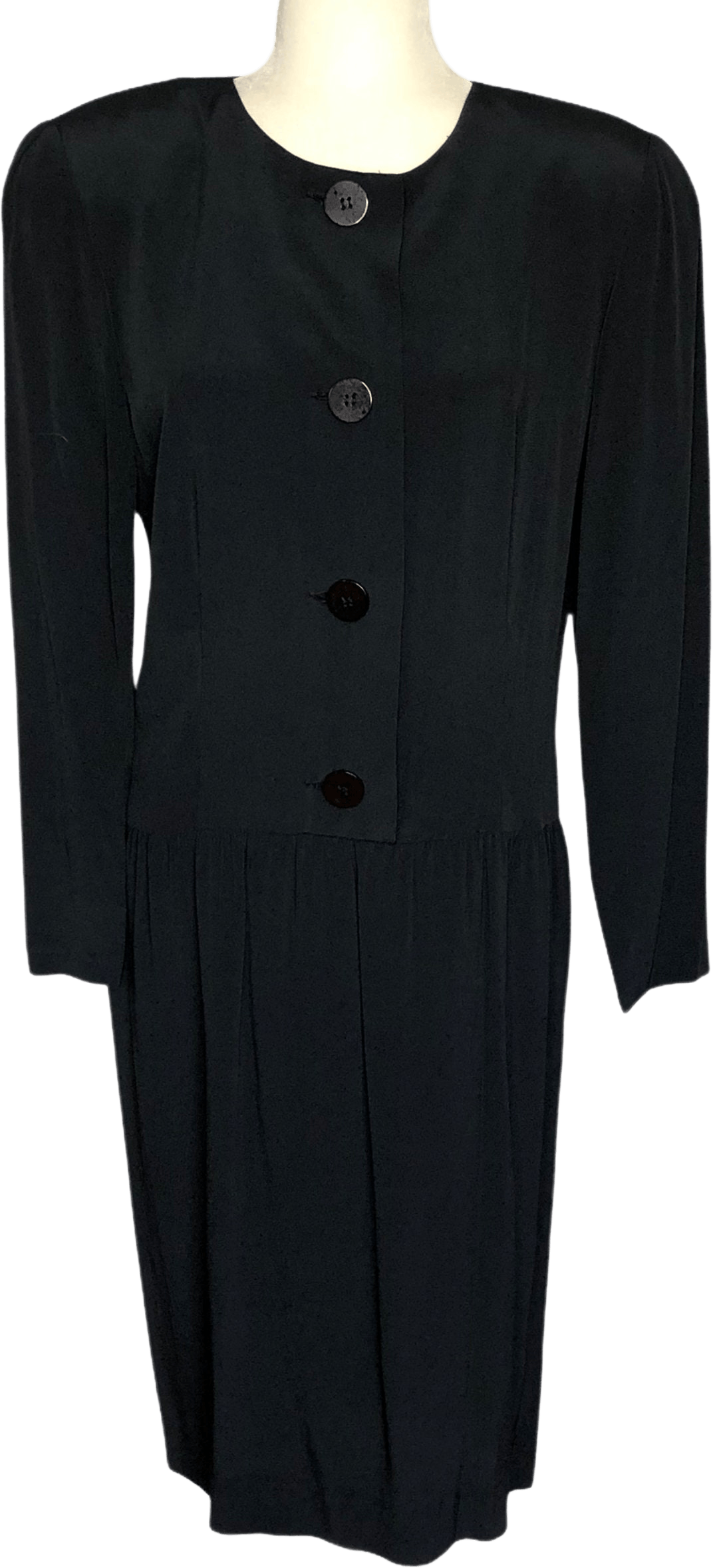 Vintage 80s Liz Claiborne Drop Waist Black Dress By Liz Claiborne Shop Thrilling 