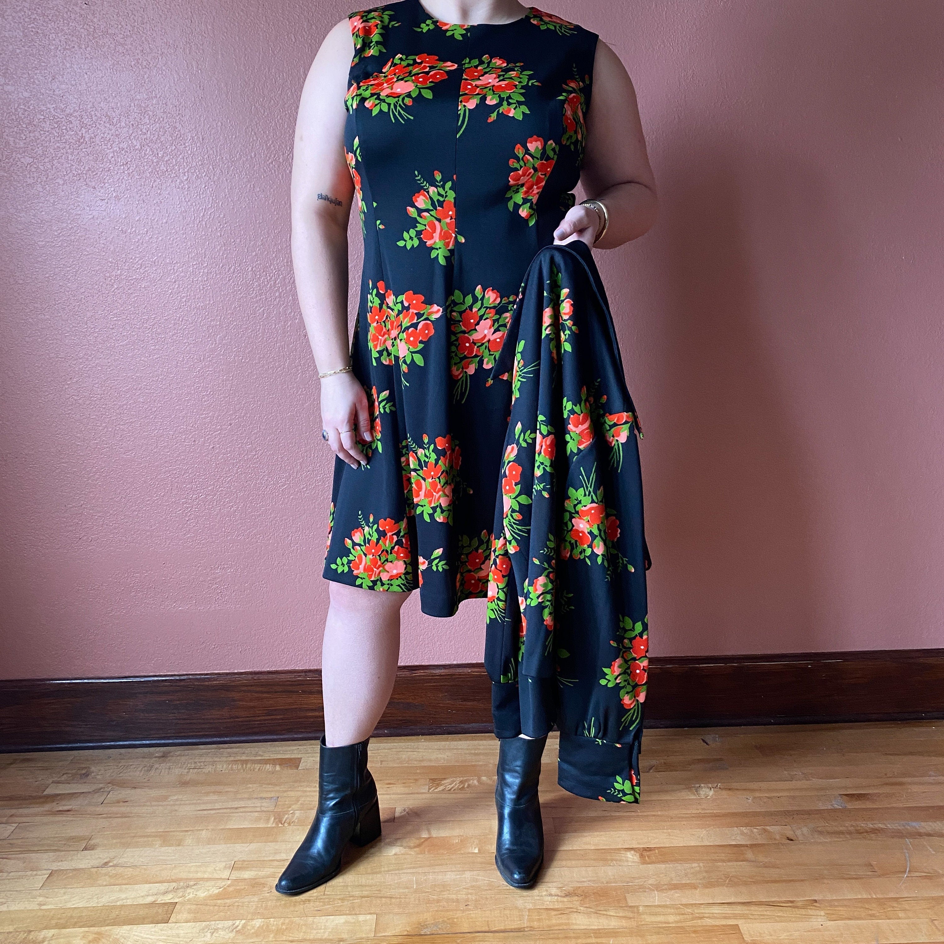 Vintage 70s Floral Dress With Matching Jacket | Shop THRILLING