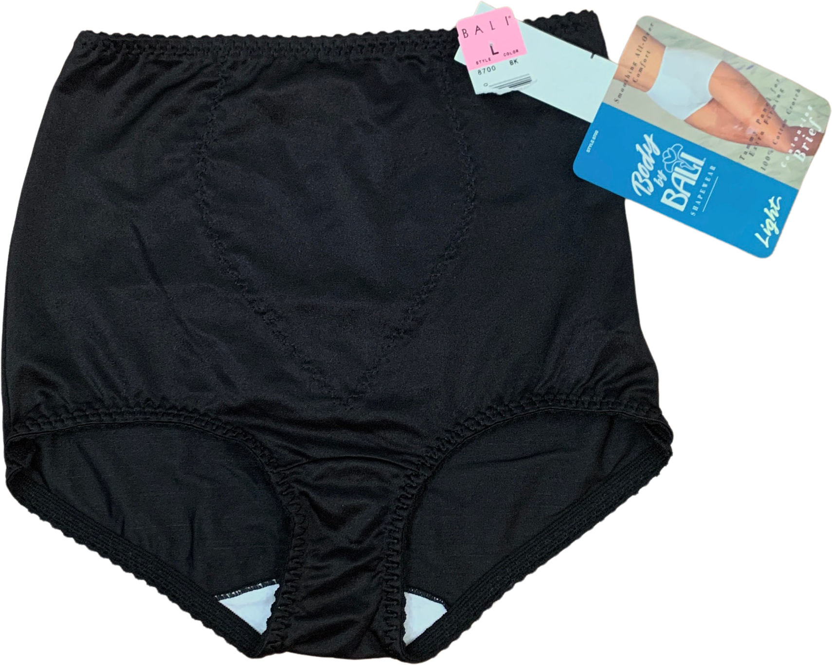 Large 1980's Vintage Body by Bali Black Shapewear Underwear 