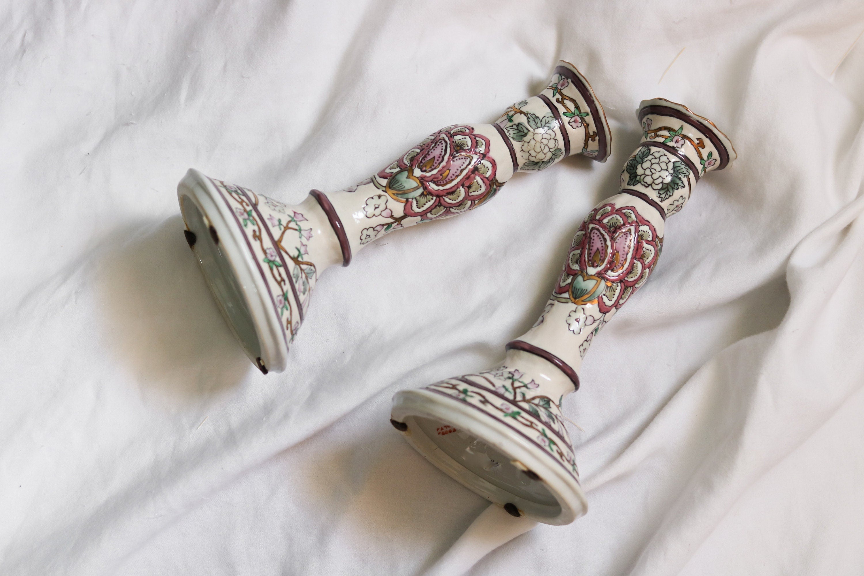Vintage Antique Japanese Candle Holders Shop THRILLING