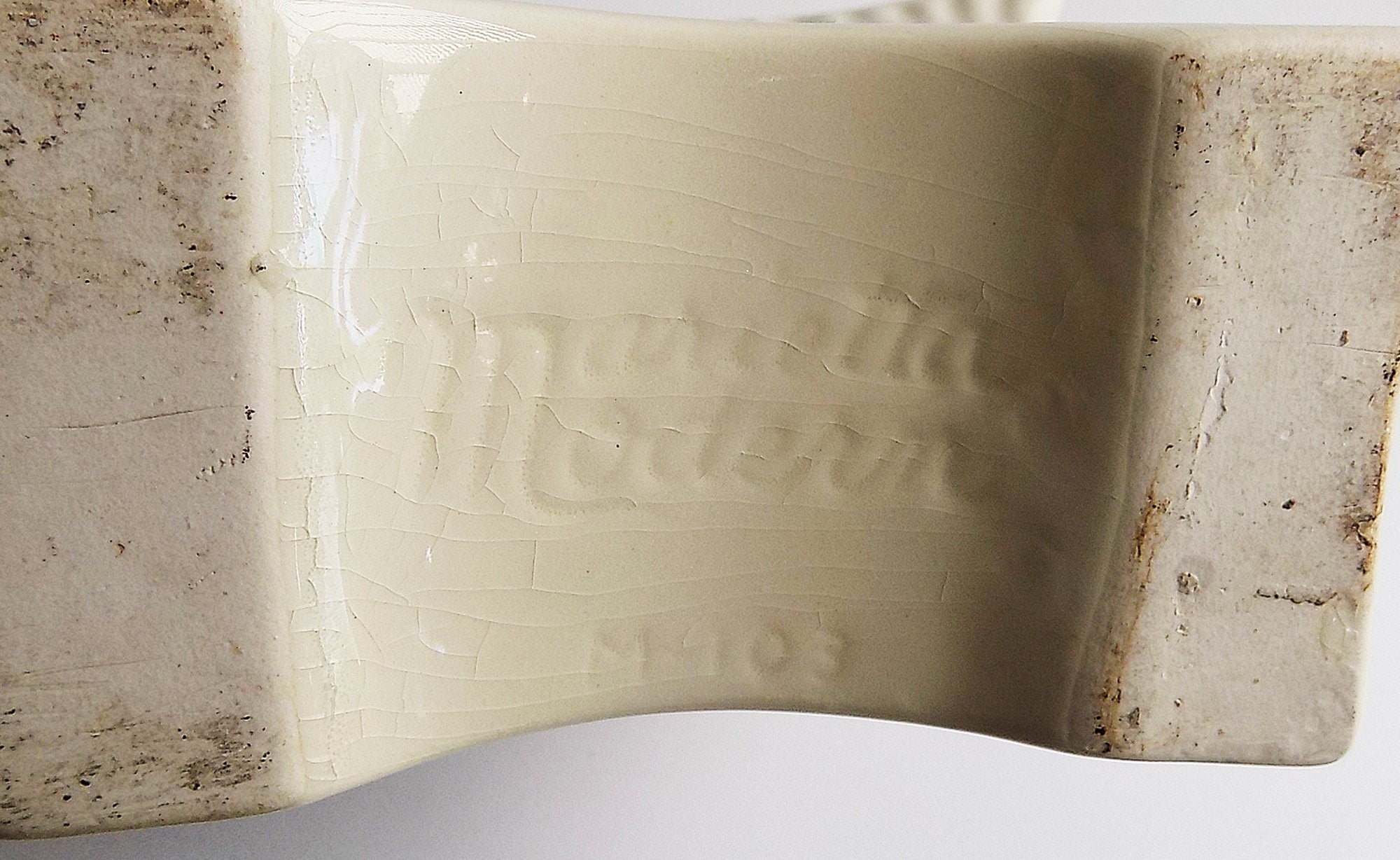 Vintage 40s 50s Marietta Modern M 103 Art Deco Vase by Crème Ivory ...
