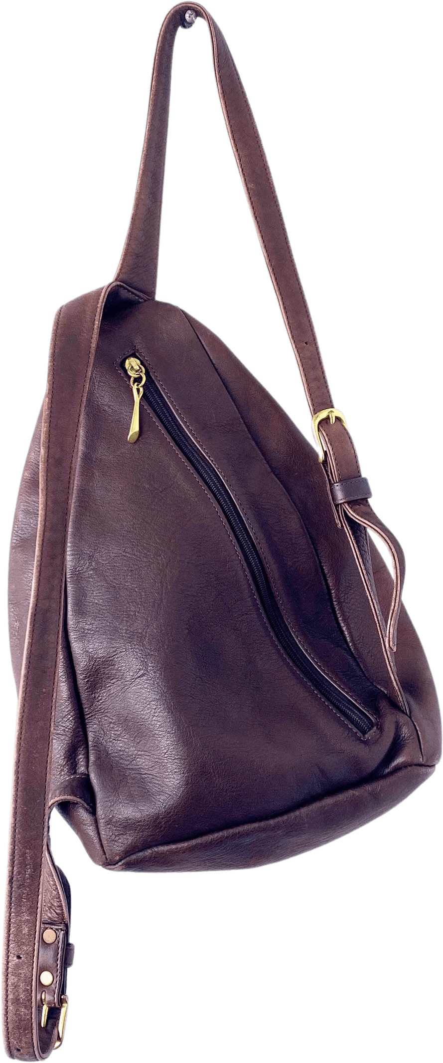 Vintage, Libaire, Brown, Leather, Crossbody, back pack, purse