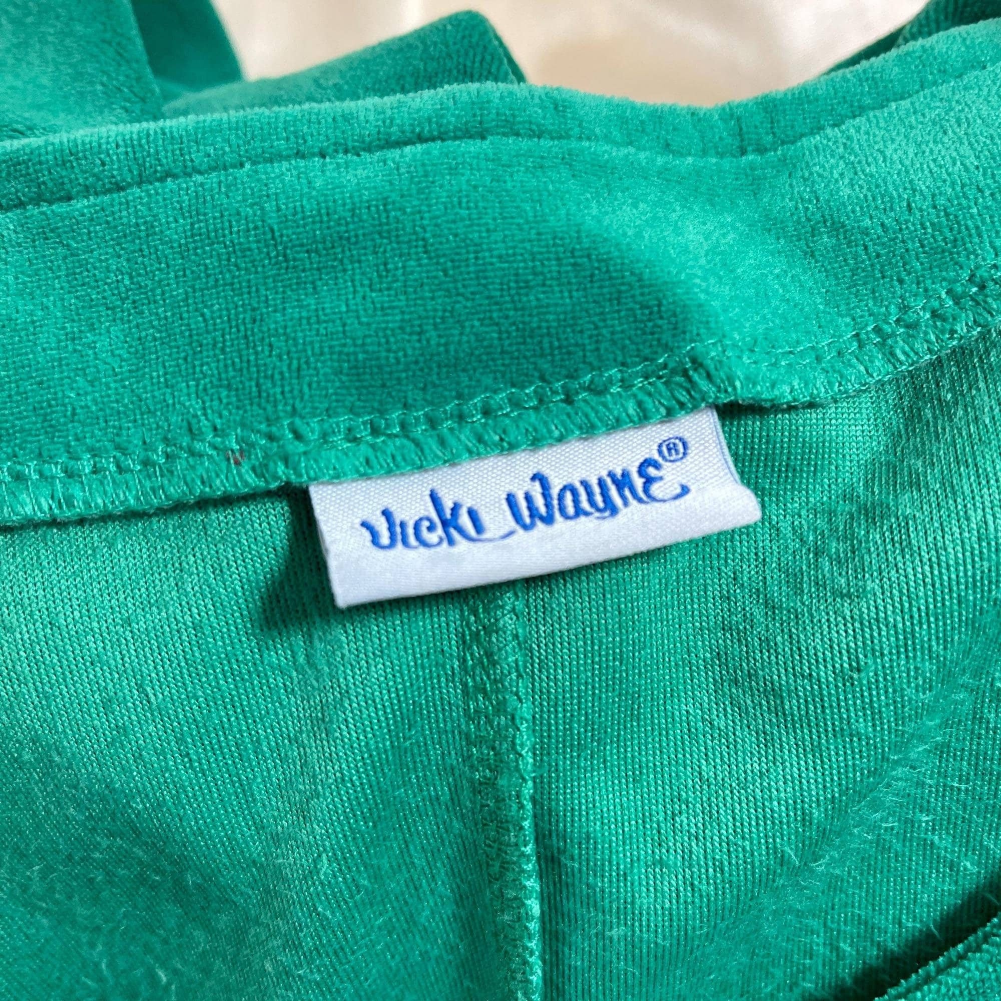 Vintage Velour Button Down Dress Vicki Wayne by Vicki Wayne Shop