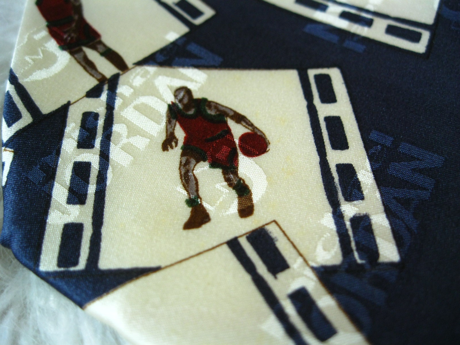Vintage Michael Jordan Basketball Silk Tie Shop THRILLING