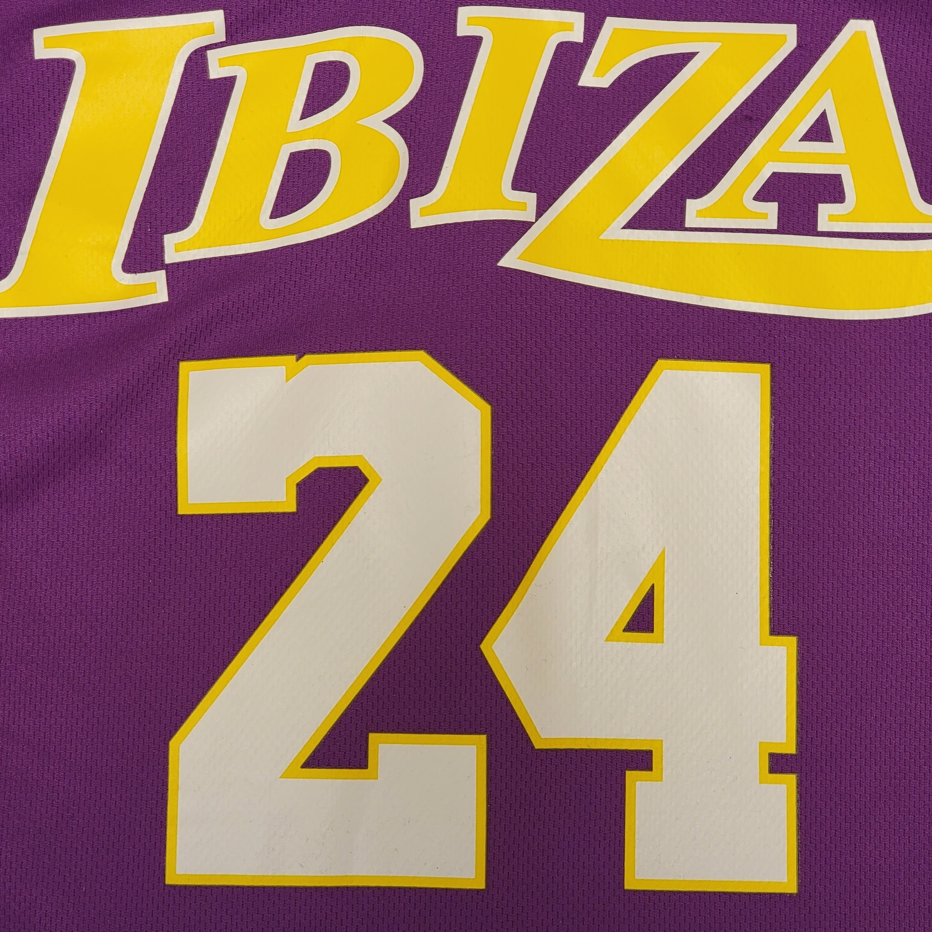 Exclusive NBA Los Angeles Lakers Number One #1 Jersey Purple Tee T Shirt  1547