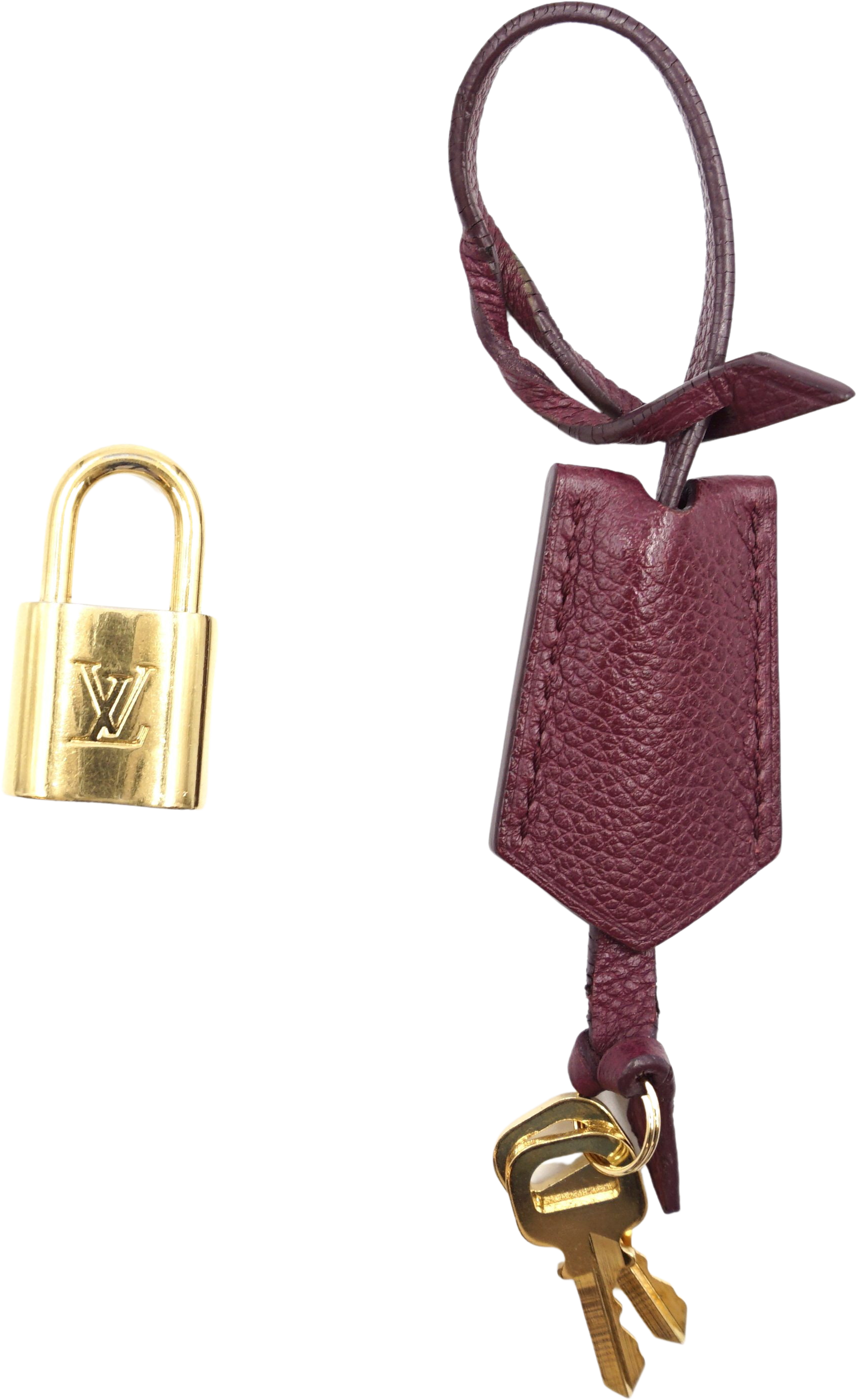 Louis Vuitton Pink Lock & Key Clochette Set