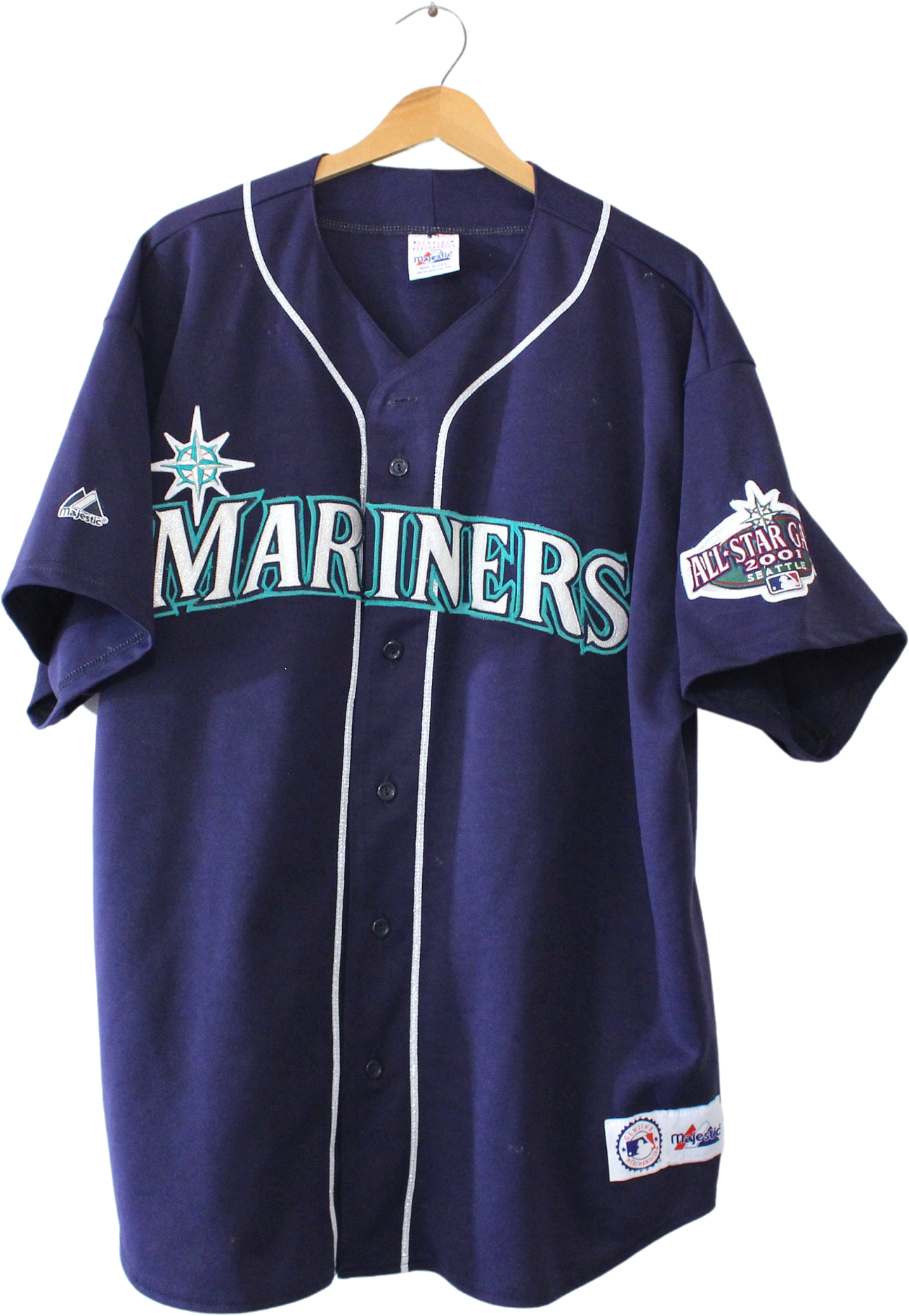 Seattle Mariners Vintage 90s Jersey T Shirt Majestic MLB 