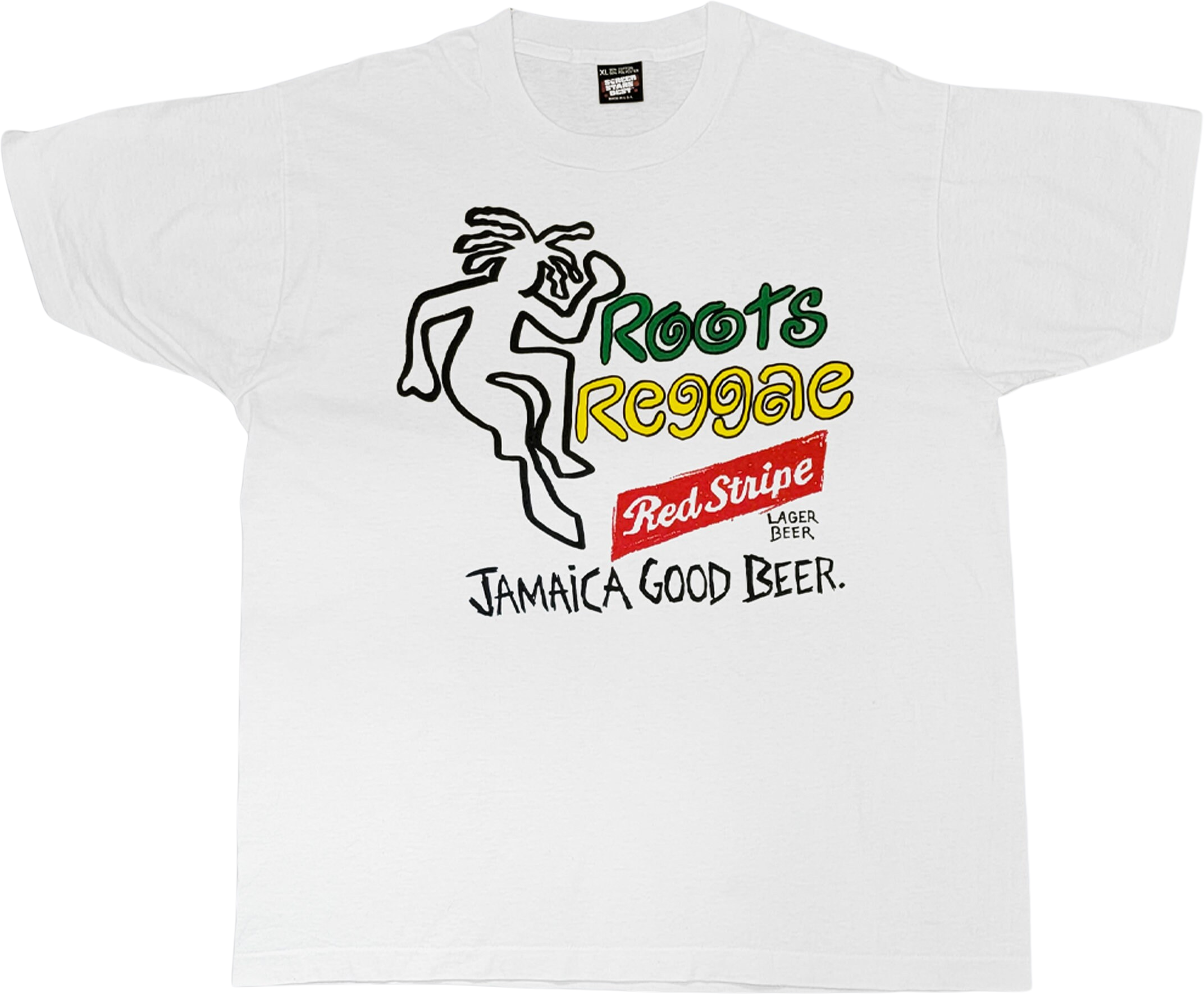 Roots Reggae Vintage 80s deals Red Stripe Jamaica Beer T-Shirt