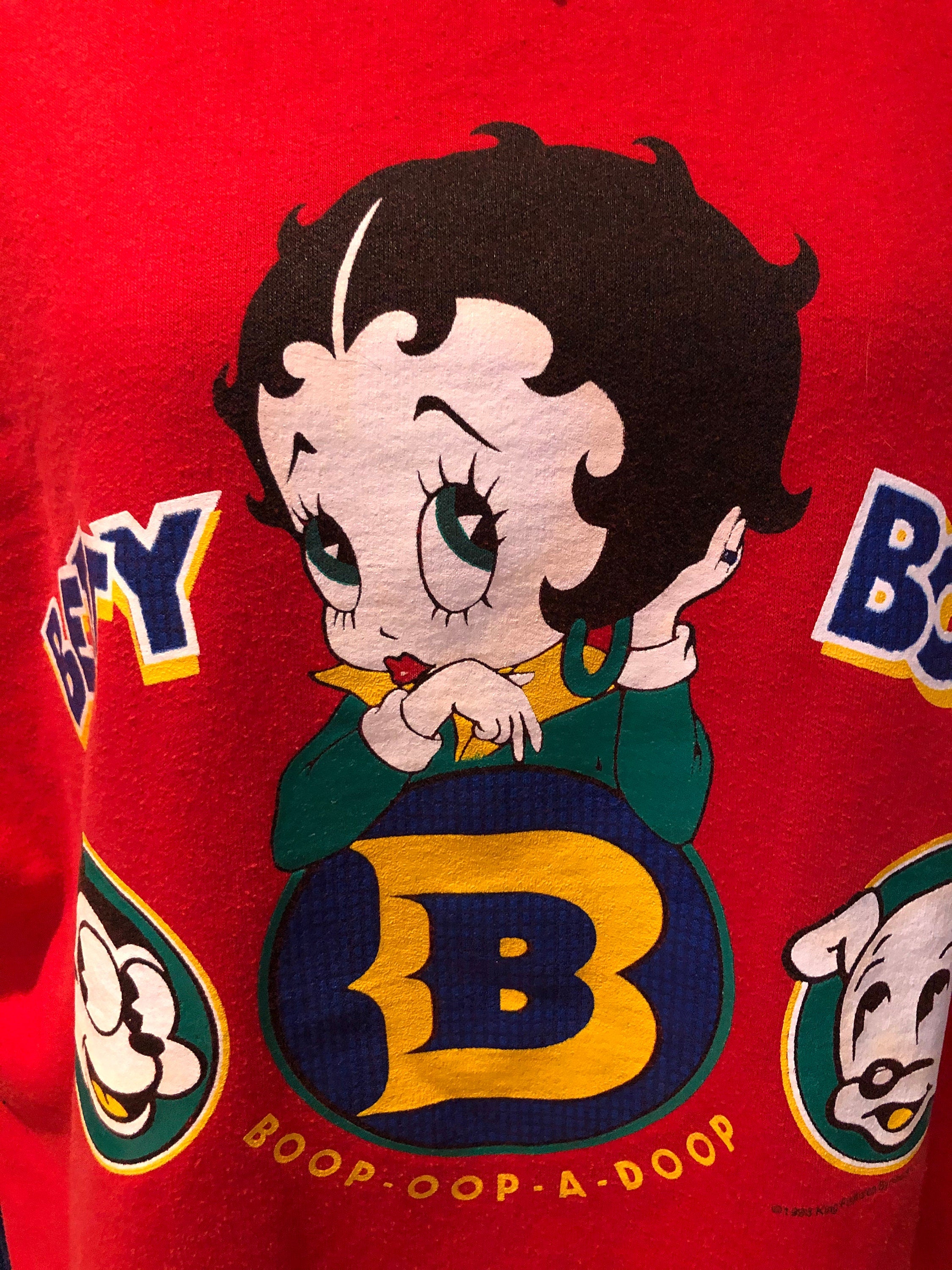 Vintage 90’s Betty Boop Red Sweatshirt | Shop THRILLING