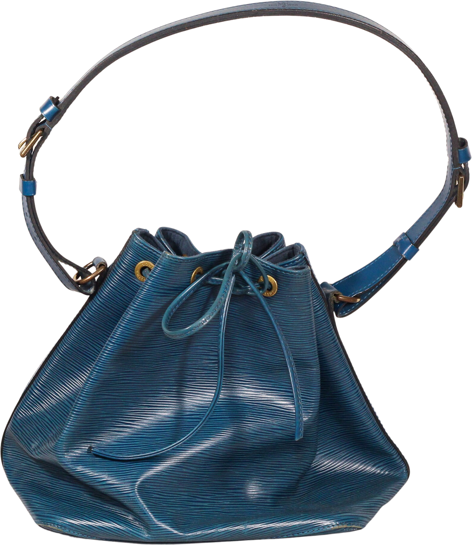 Looks New/Unused 1996 Louis Vuitton EPI Leather Petit Noe Drawstring Bucket Bag