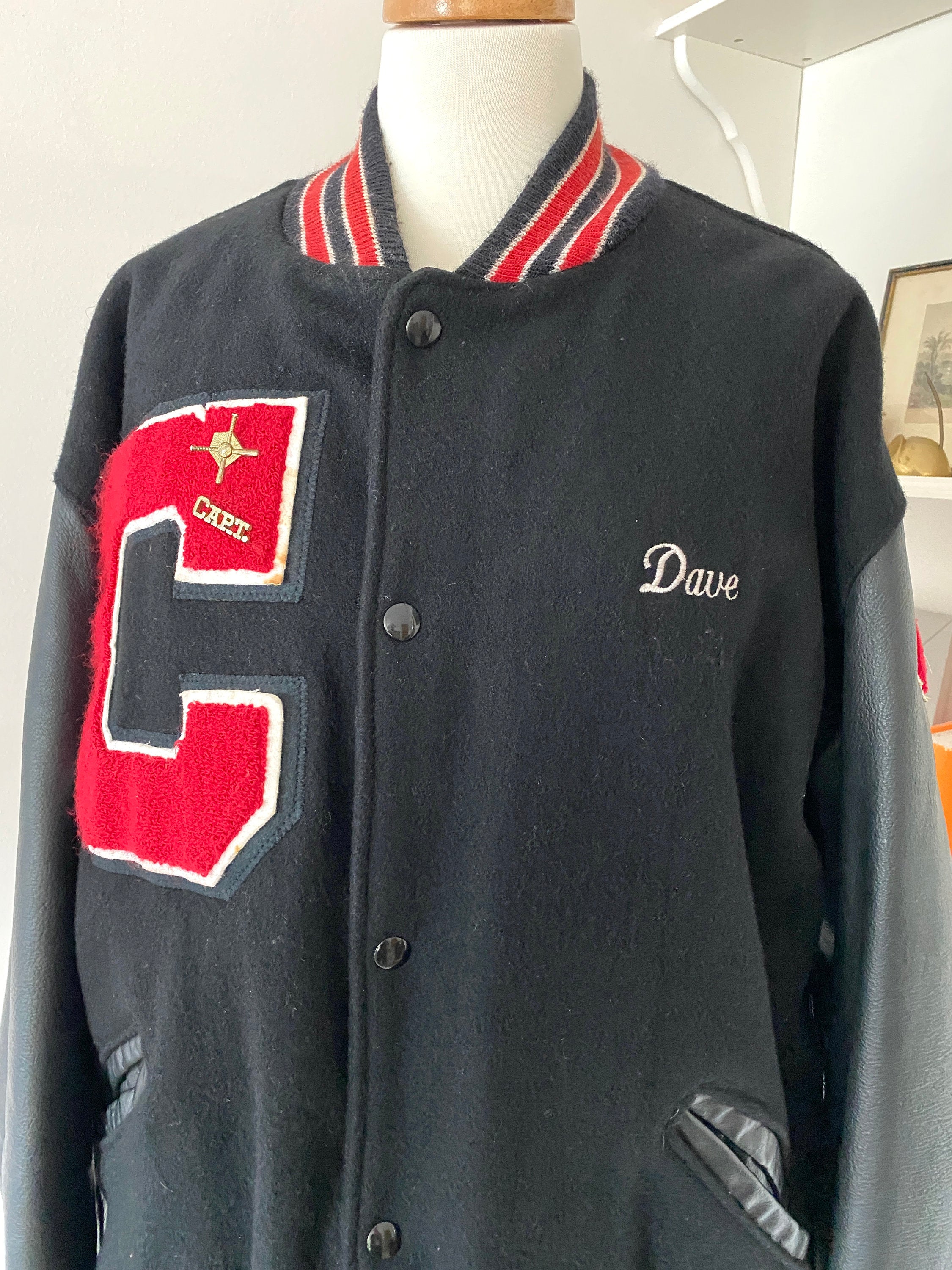 Vintage Varsity Baseball Jacket / 1990s Louisville Slugger 