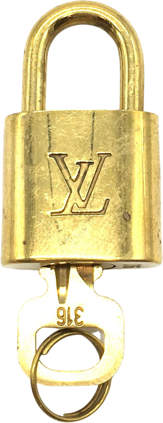 Louis Vuitton Padlock and One Key 316 Lock Brass 10227 