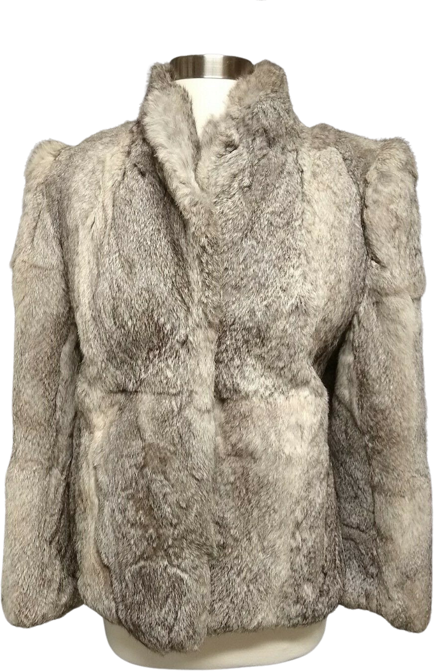 Made In Hong shops Kong Rabbit Fur Long Coat