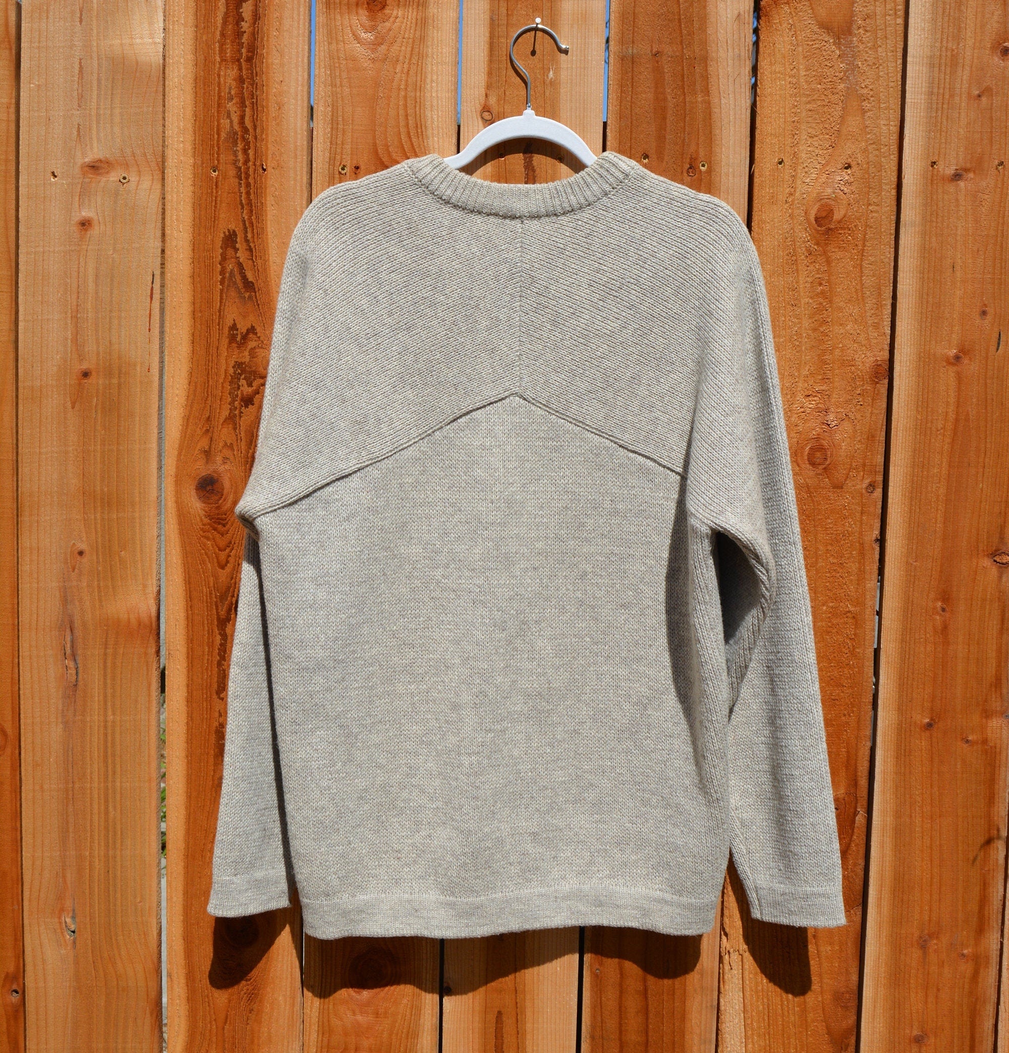 Vintage 90's Warm Gray Oatmeal Crew Sweater by Norsewear | Shop