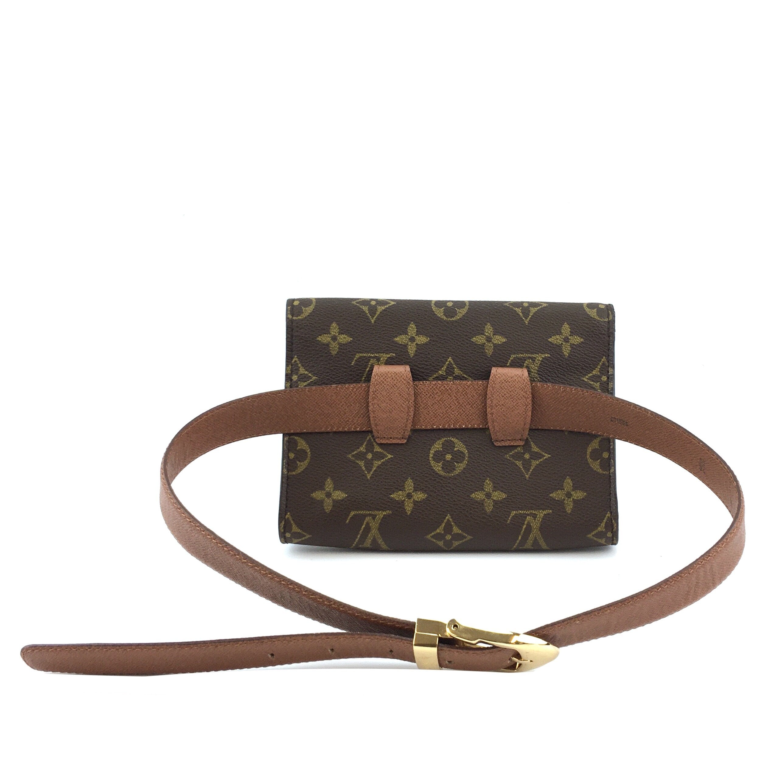 Louis Vuitton - Authenticated Clutch Bag - Cloth Brown Abstract for Women, Very Good Condition