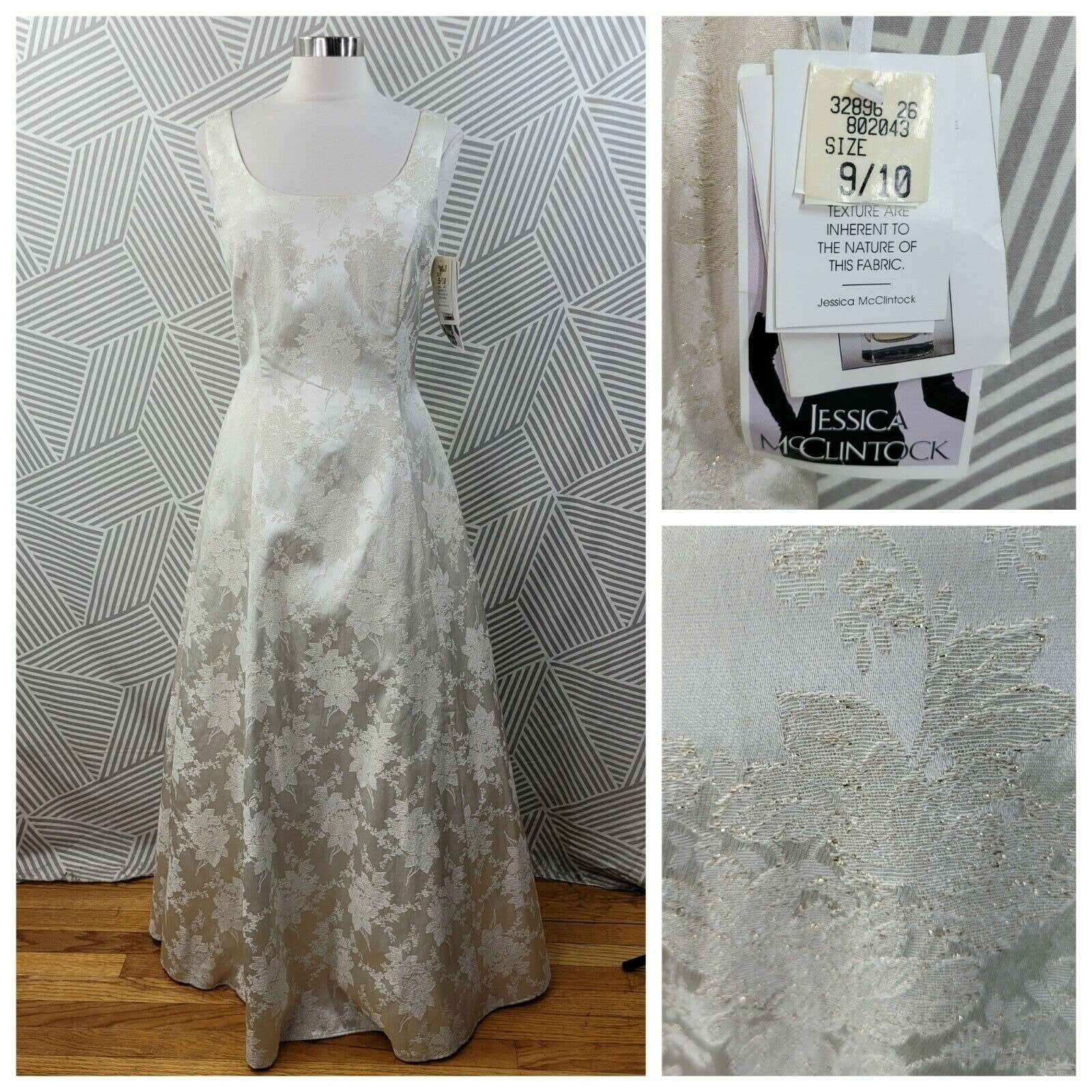 Vintage Gunne Sax Wedding Gown Dress Ivory Gold by Jessica McClintock ...