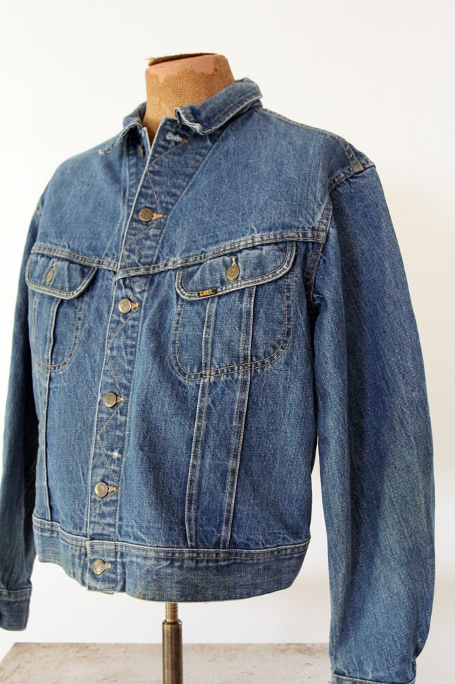 70s Denim Jacket Vintage Jean Jacket by Lee | Shop THRILLING