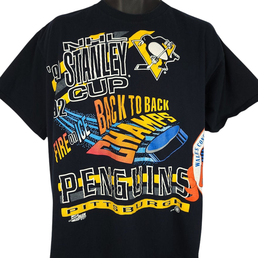 Vintage 1992 NHL Pittsburgh Penguins Stanley Cup Champions T-shirt