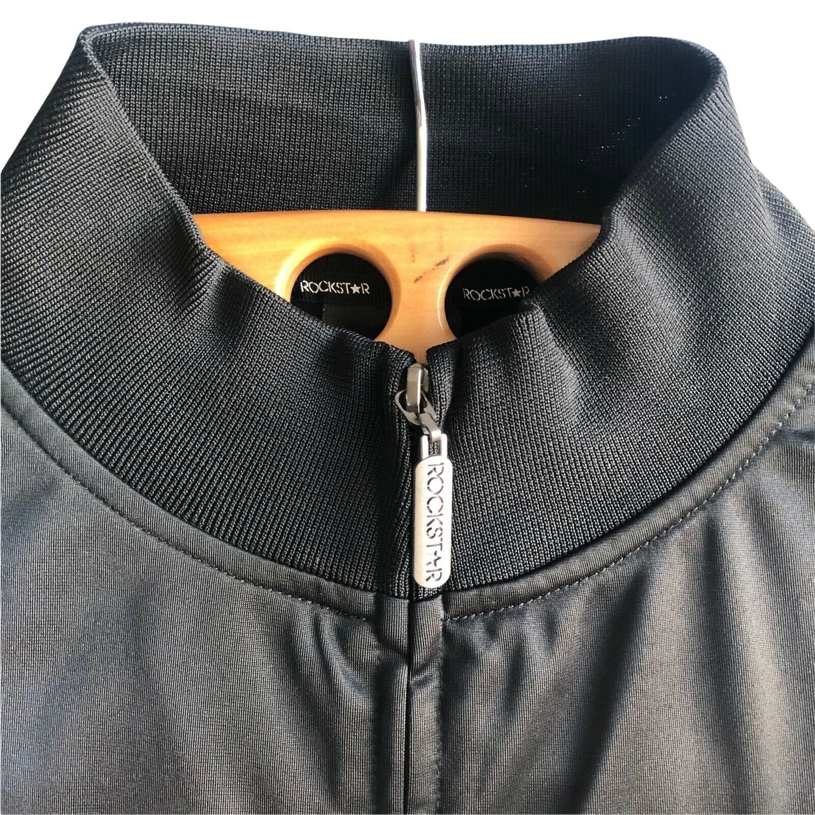 Vintage Novelty Rockstar Energy Drink Tucker Rocky Full Zip Sweatshirt