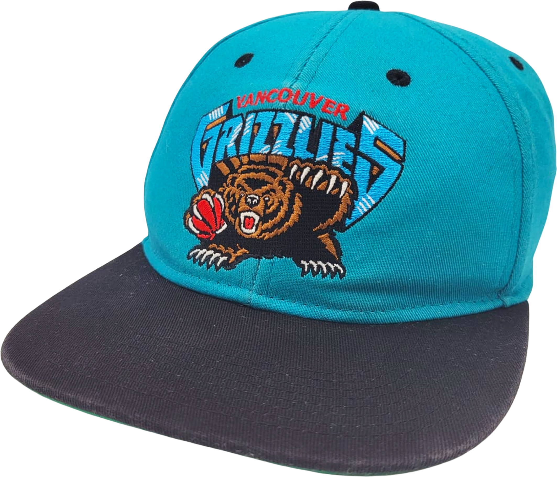 Vancouver Grizzlies Hat Cap Snapback New Era Men NBA Basketball Black Retro
