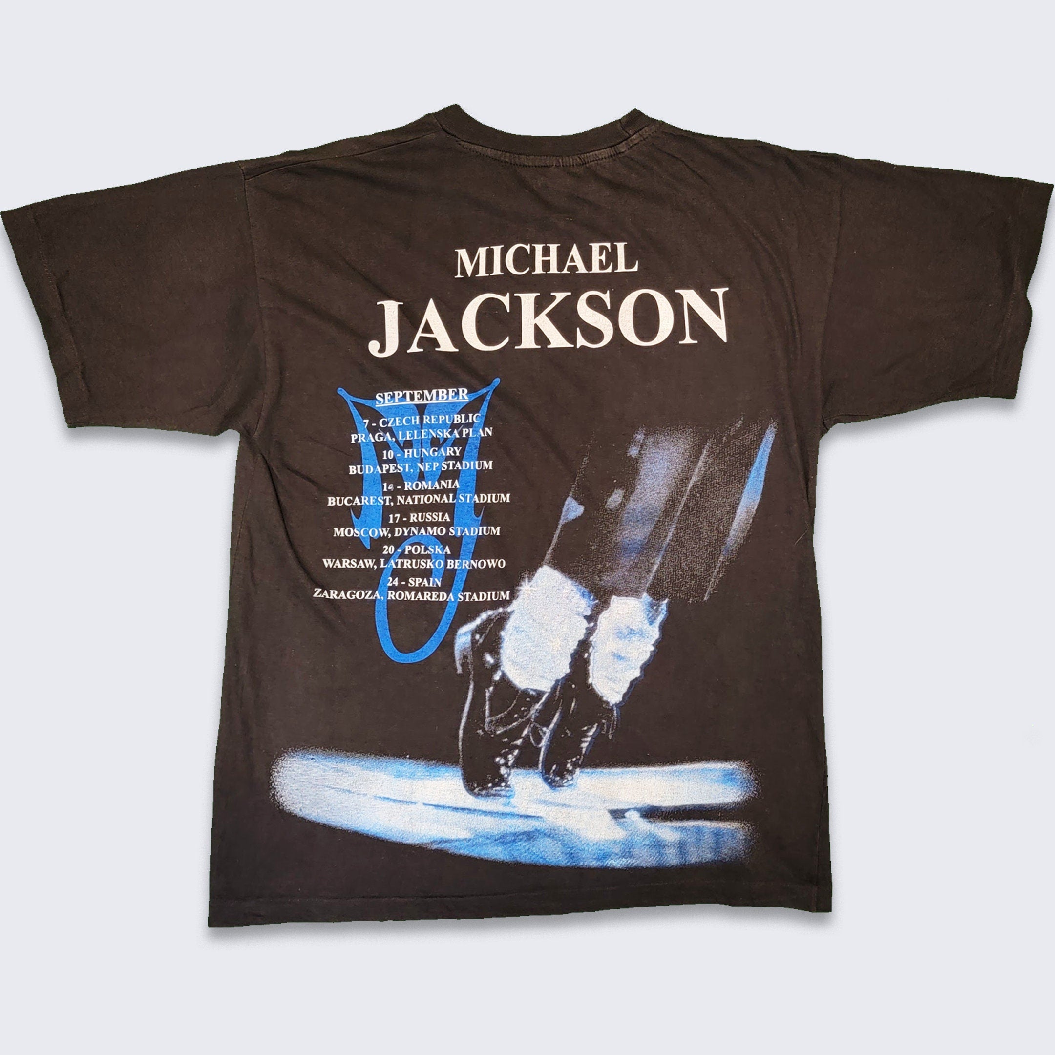 Vintage 90s Michael Jackson T-shirt Single Stitch All Over Print Home Alone  Movie Large -  Denmark