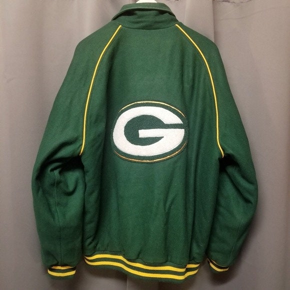 Vintage Green Bay Packers NFL Football 1980s Jacket - Green Bay Jacket - NFL Football Jacket - Vintage Packers Jacket (Large)