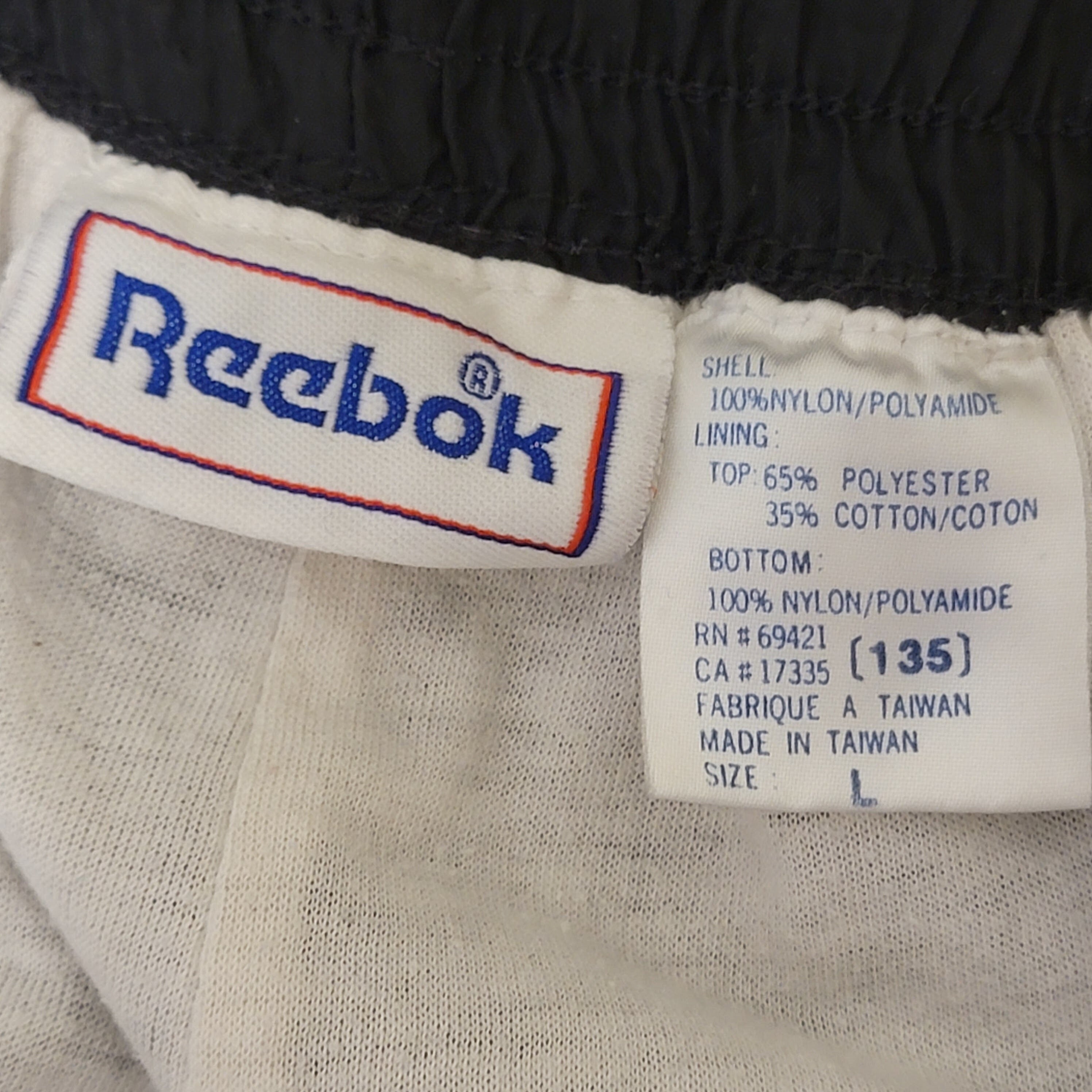 Reebok Vintage 90s Joggers Black Color Stitched On Logo Men's by | Shop THRILLING