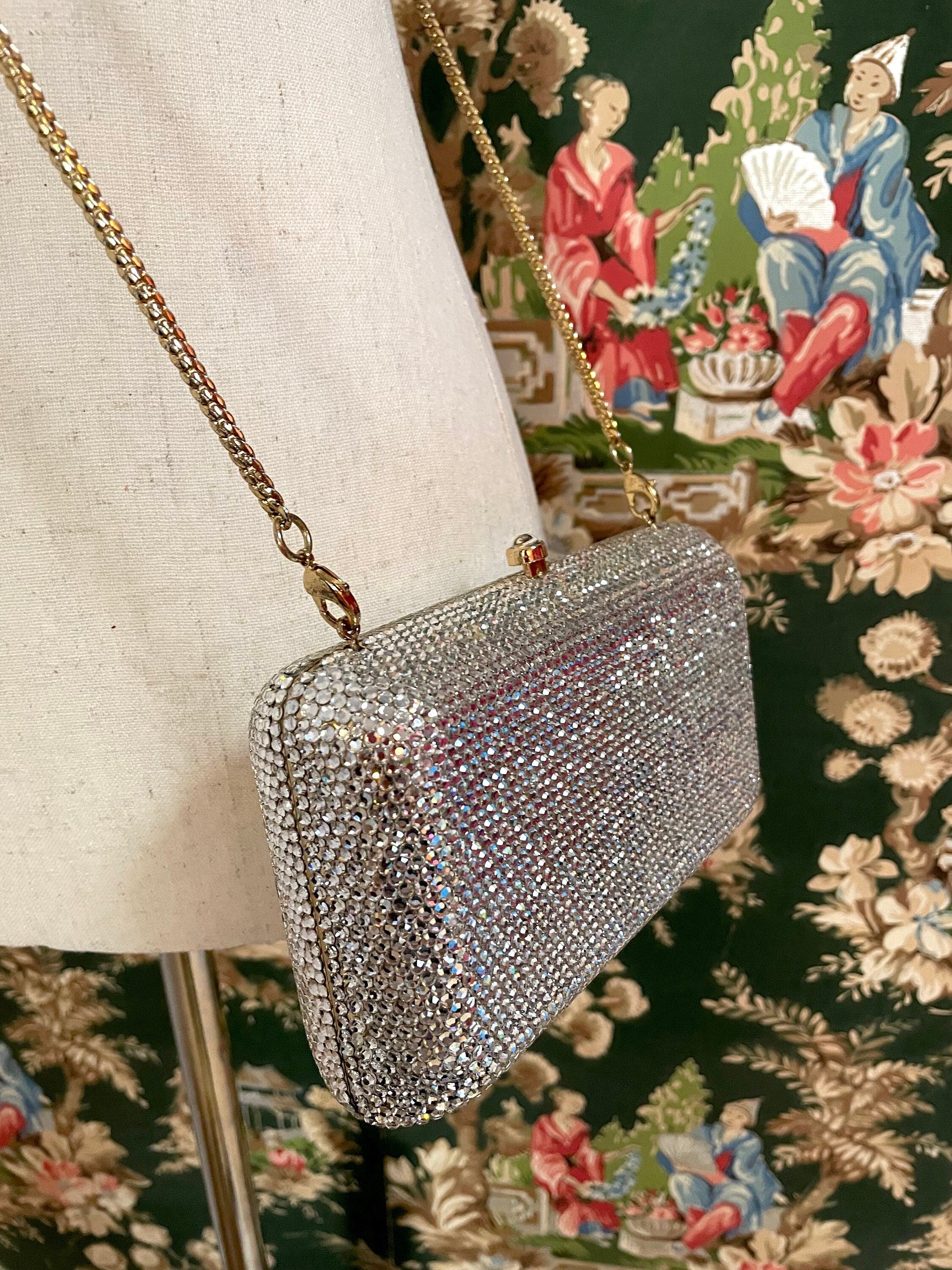 Vintage Rhinestone Evening Crossbody Bag by Rose Marie Shop THRILLING
