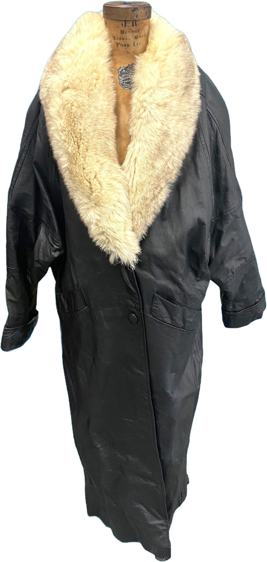 Greg bell leather sales coat