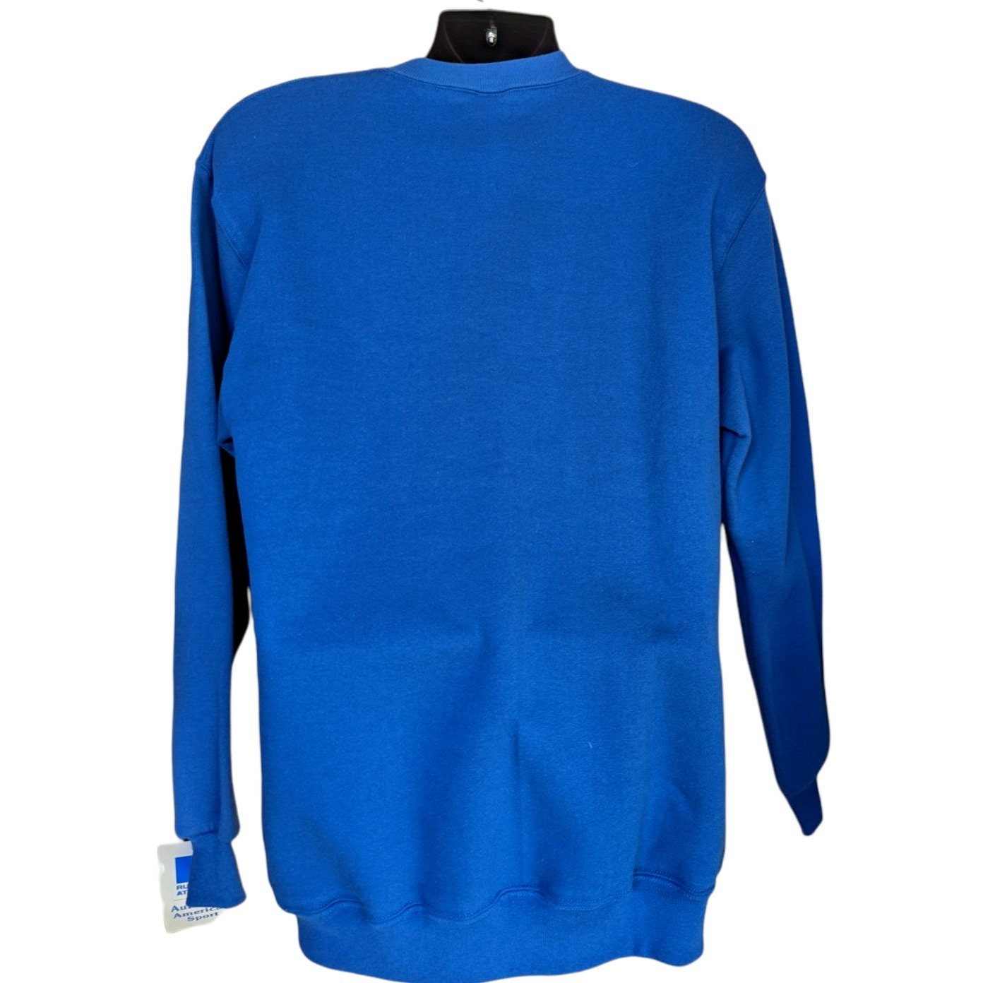 Vintage 90s Faded Blank Mens Crewneck Blue Sweatshirt By Russell