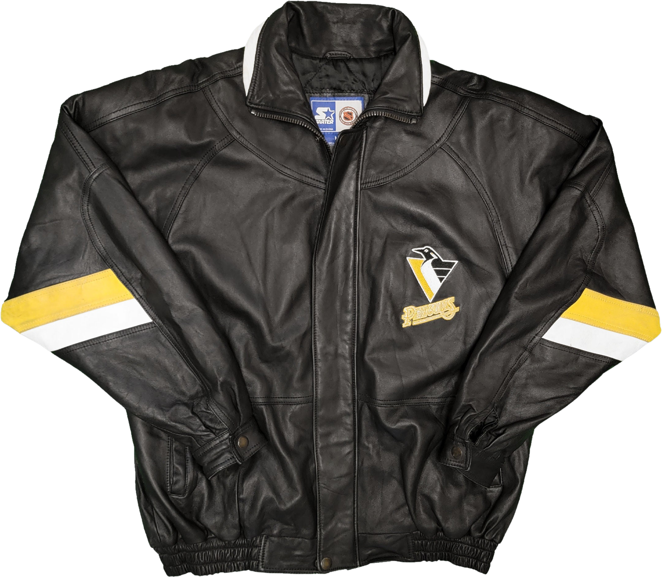 Pittsburgh Steelers Retro Throwback Leather Jacket