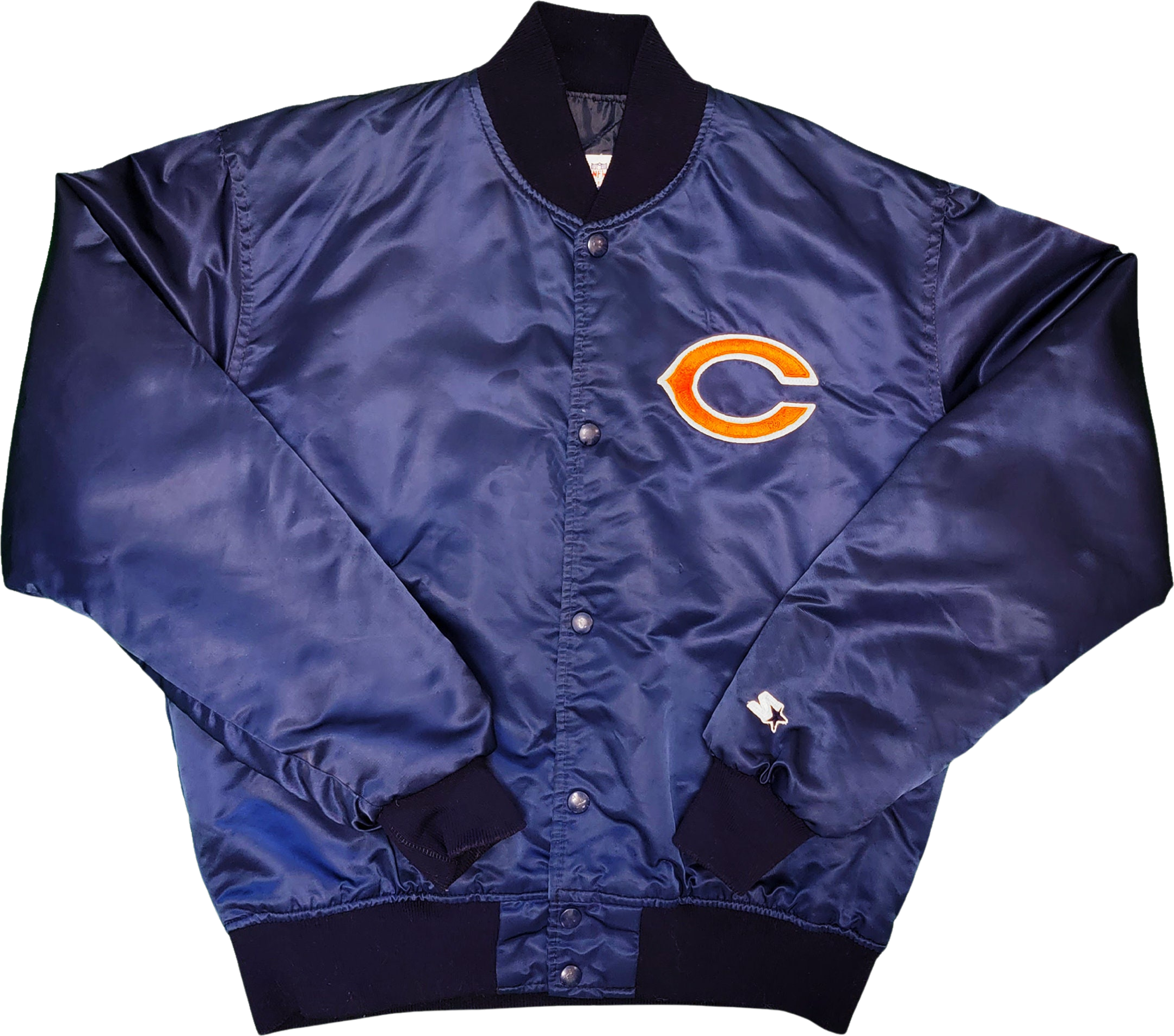 Vtg 80s Starter Proline NFL Chicago Bears Football Satin Jacket Mens XL