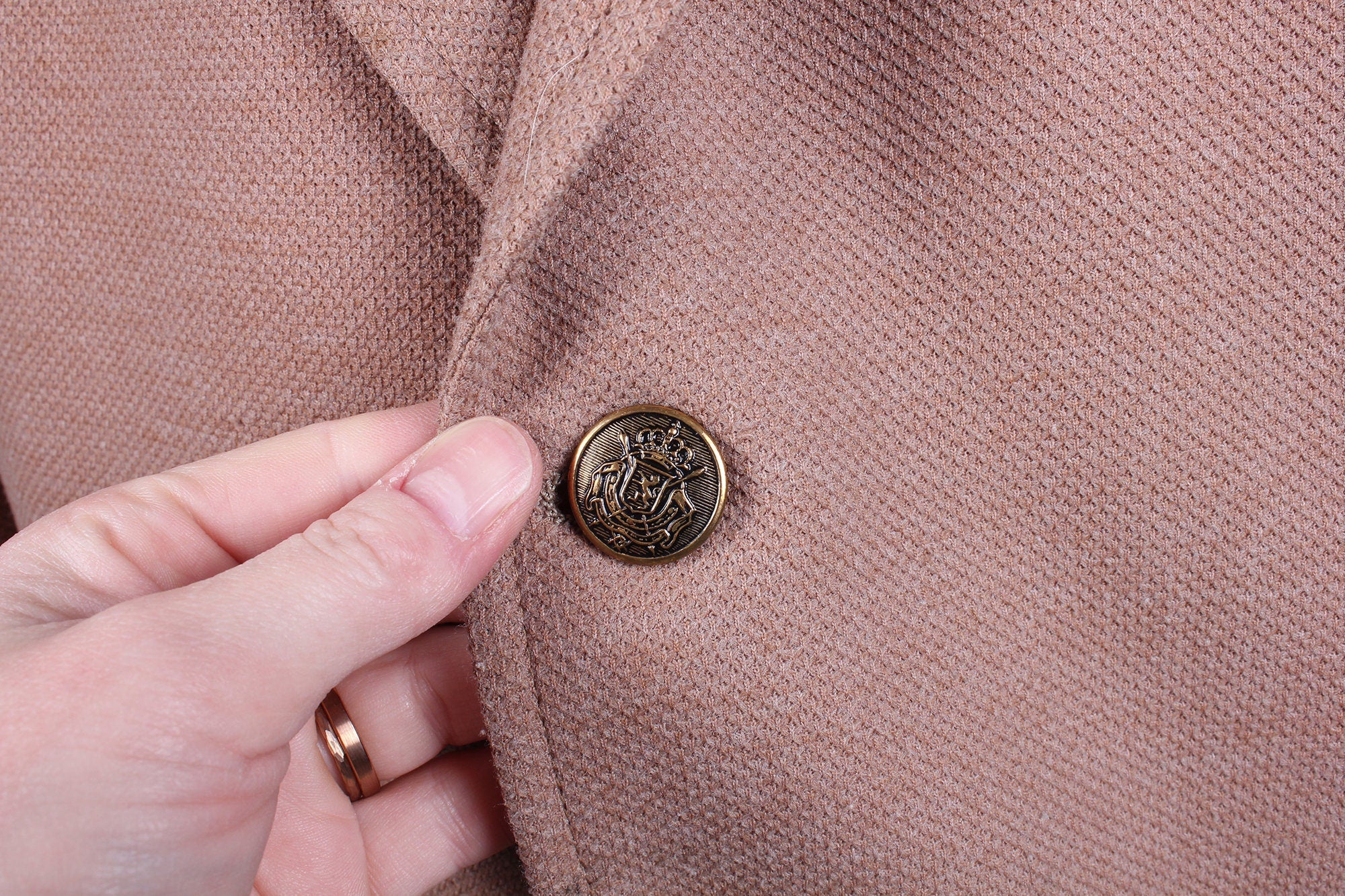 Vintage 70s Men's Tan Camel Colored Blazer Anderson Little Brand by