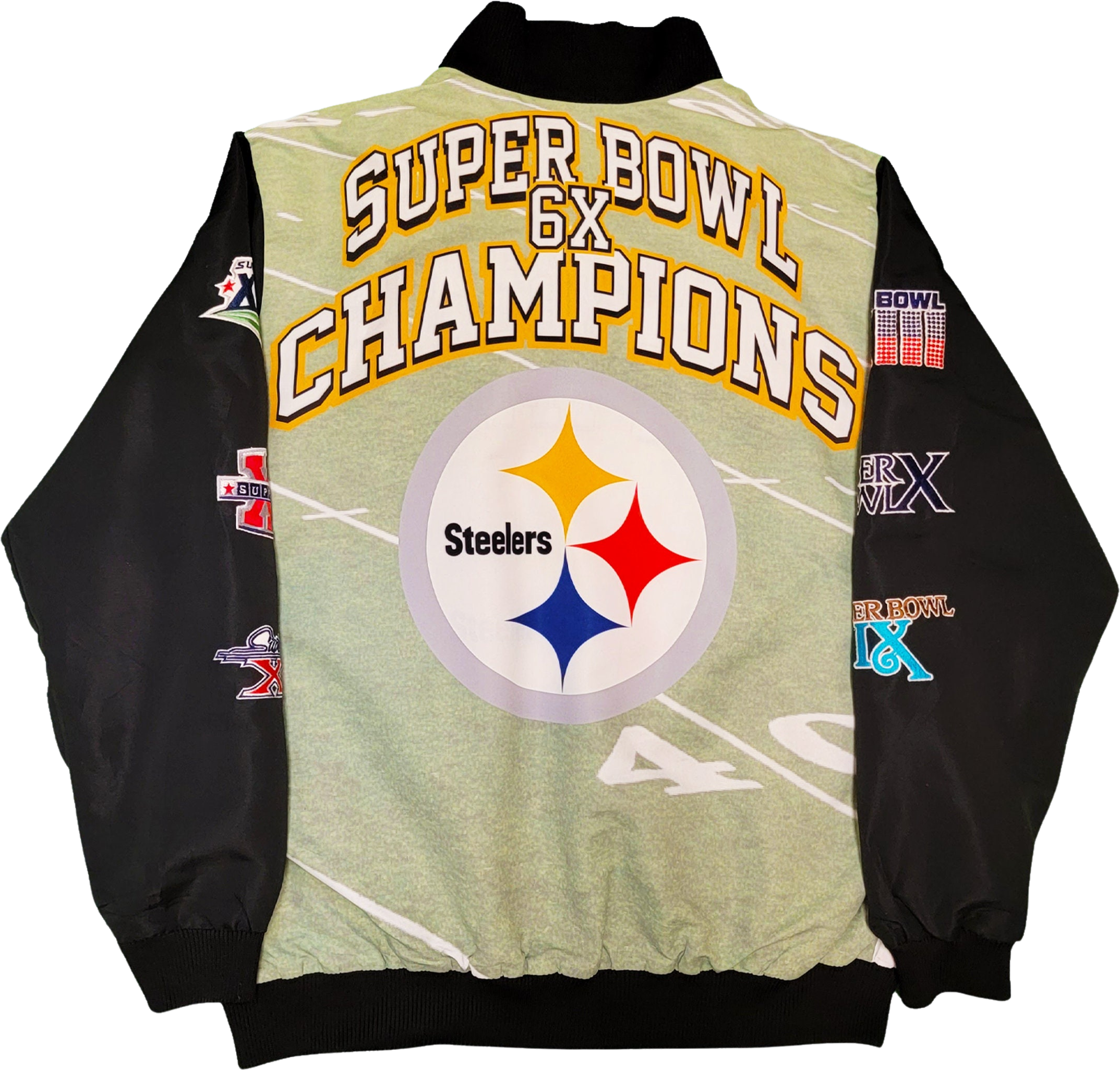 Steelers Super Bowl 6x Champions Bomber Jacket for Sale in