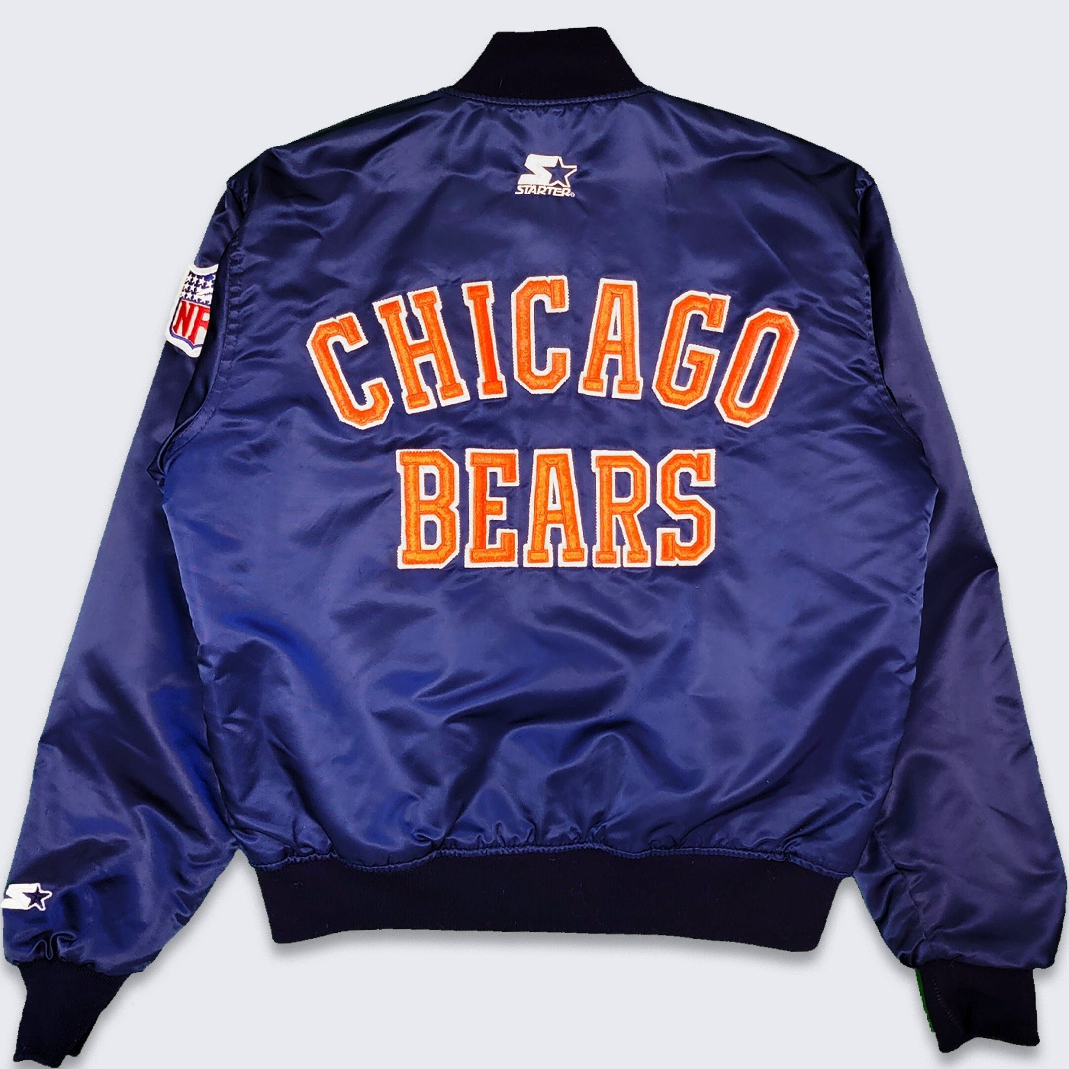 Vtg 80s Starter Proline NFL Chicago Bears Football Satin Jacket Mens XL