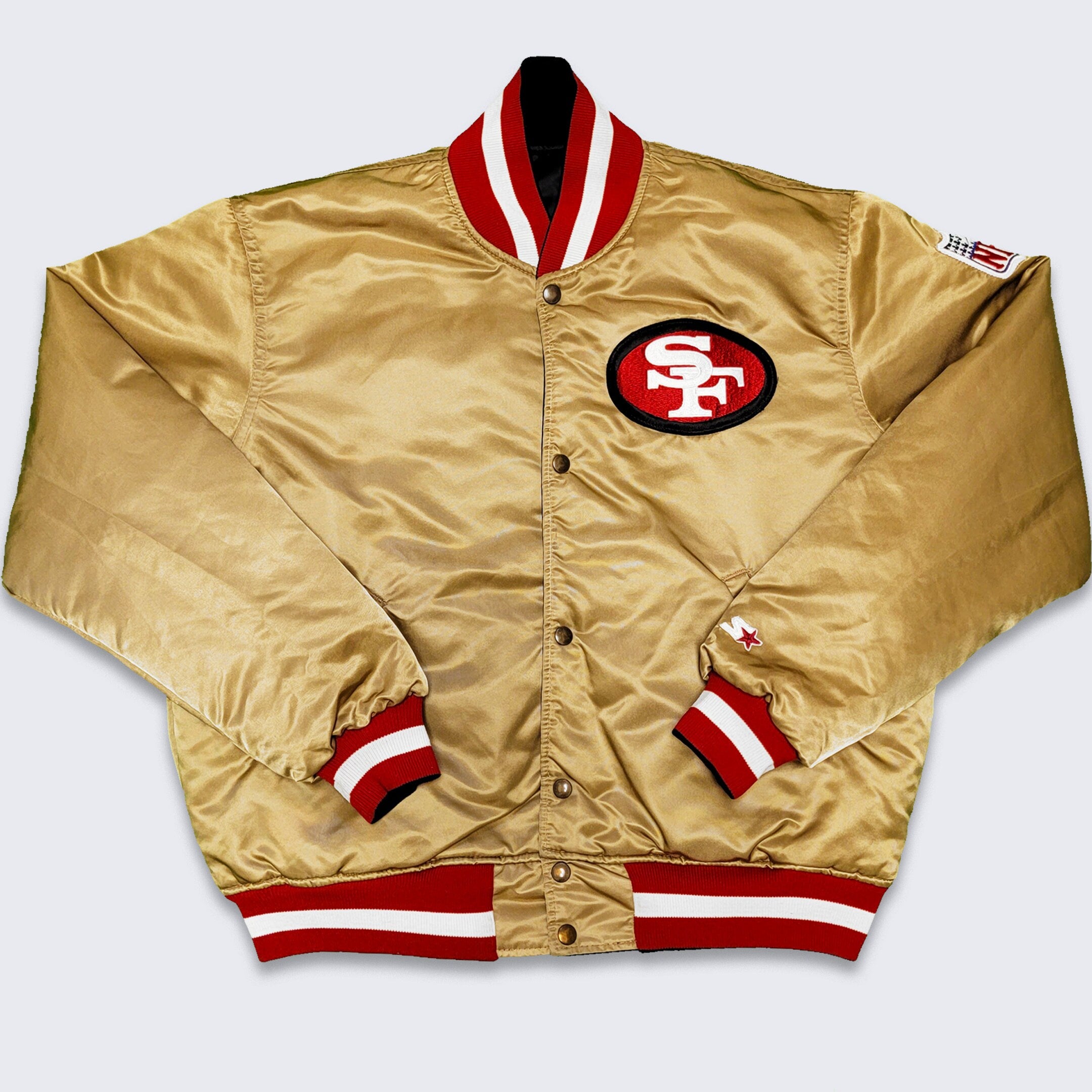 vintage 49ers satin jacket