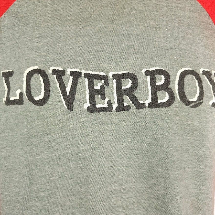 Loverboy T-Shirt Vintage 80s 1981 Get Lucky Tour Raglan Tee Men's