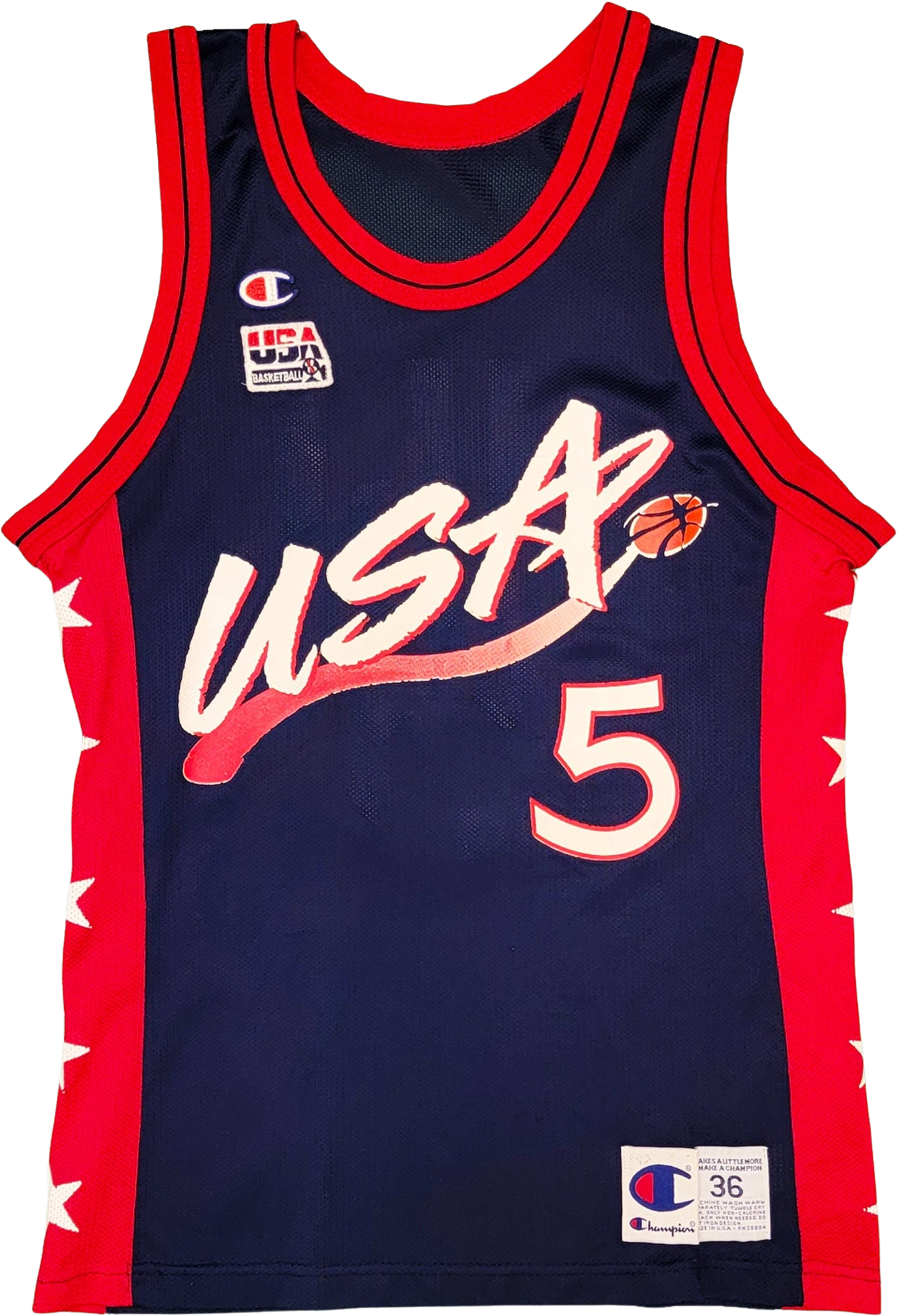 Vintage 1990's Michael Jordan Champion USA Basketball Olympic Dream Team  Jersey